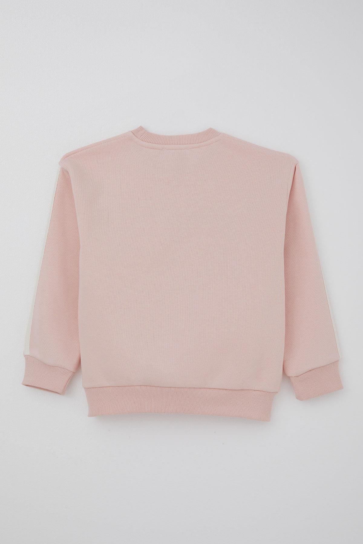 Alg Kız Çocuk Eşofman Takımı Kelebek & Kalp Baskılı Pembe (6-9 Yaş)