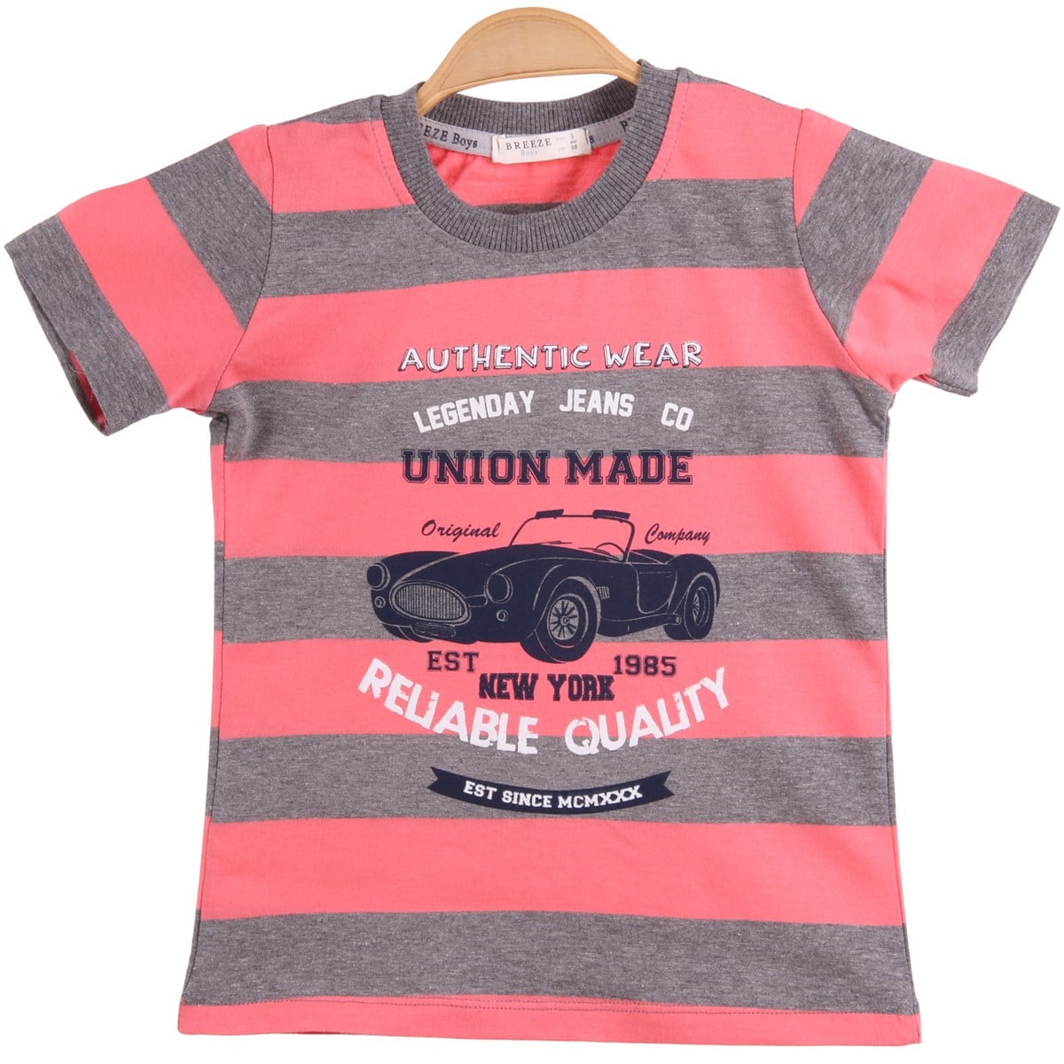 Erkek ÇocukBREEZE12305T9171-591Arabalı T-Shirt