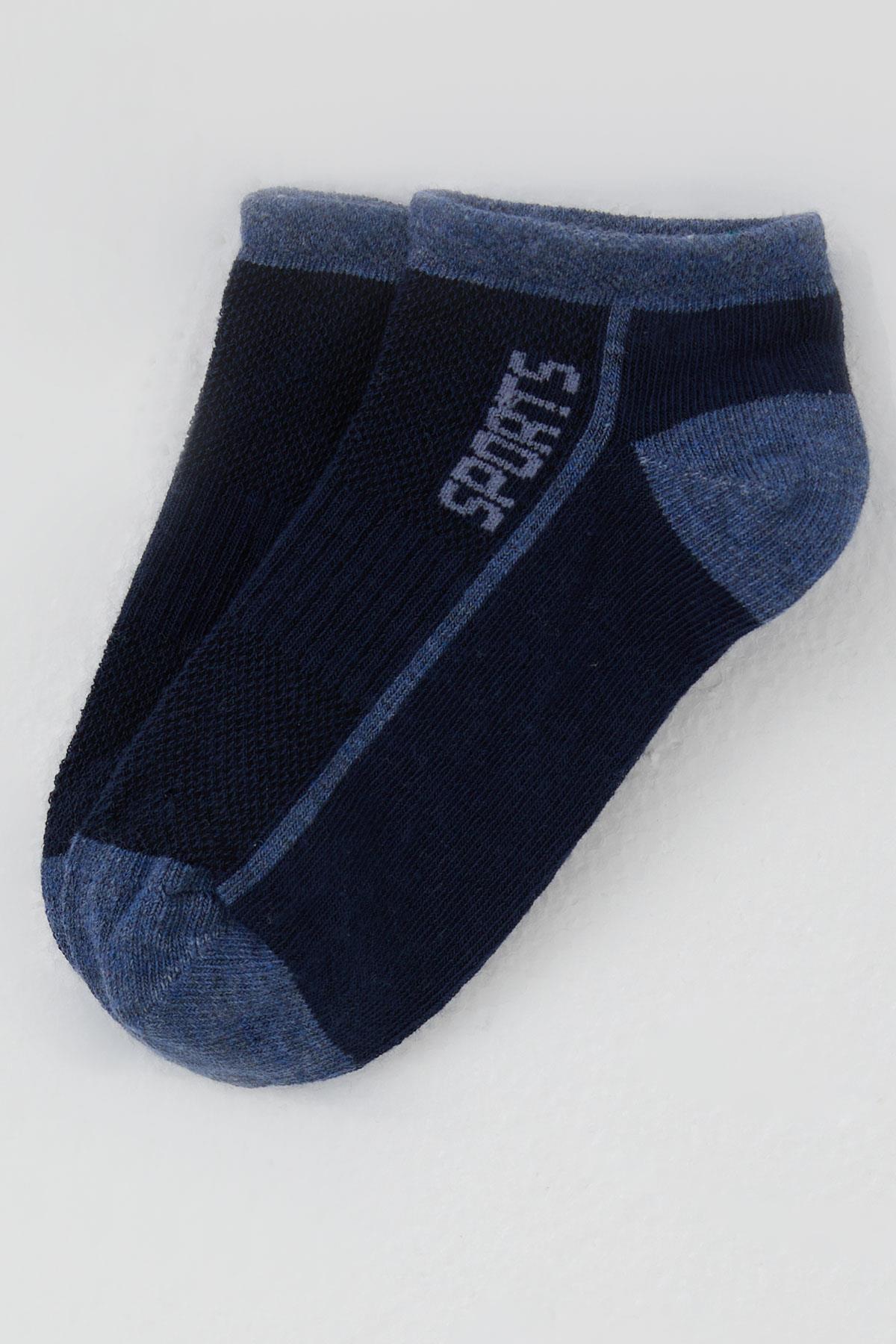 Artı Erkek Çocuk Patik Çorap Sports Yazı Baskılı Lacivert (1-14 Yaş)