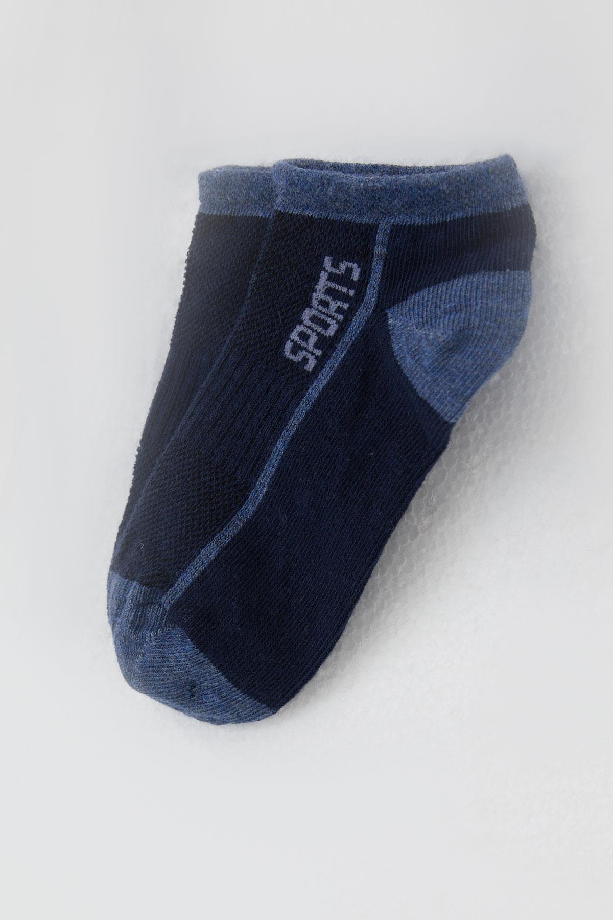 Artı Erkek Çocuk Patik Çorap Sports Yazı Baskılı Lacivert (1-14 Yaş)