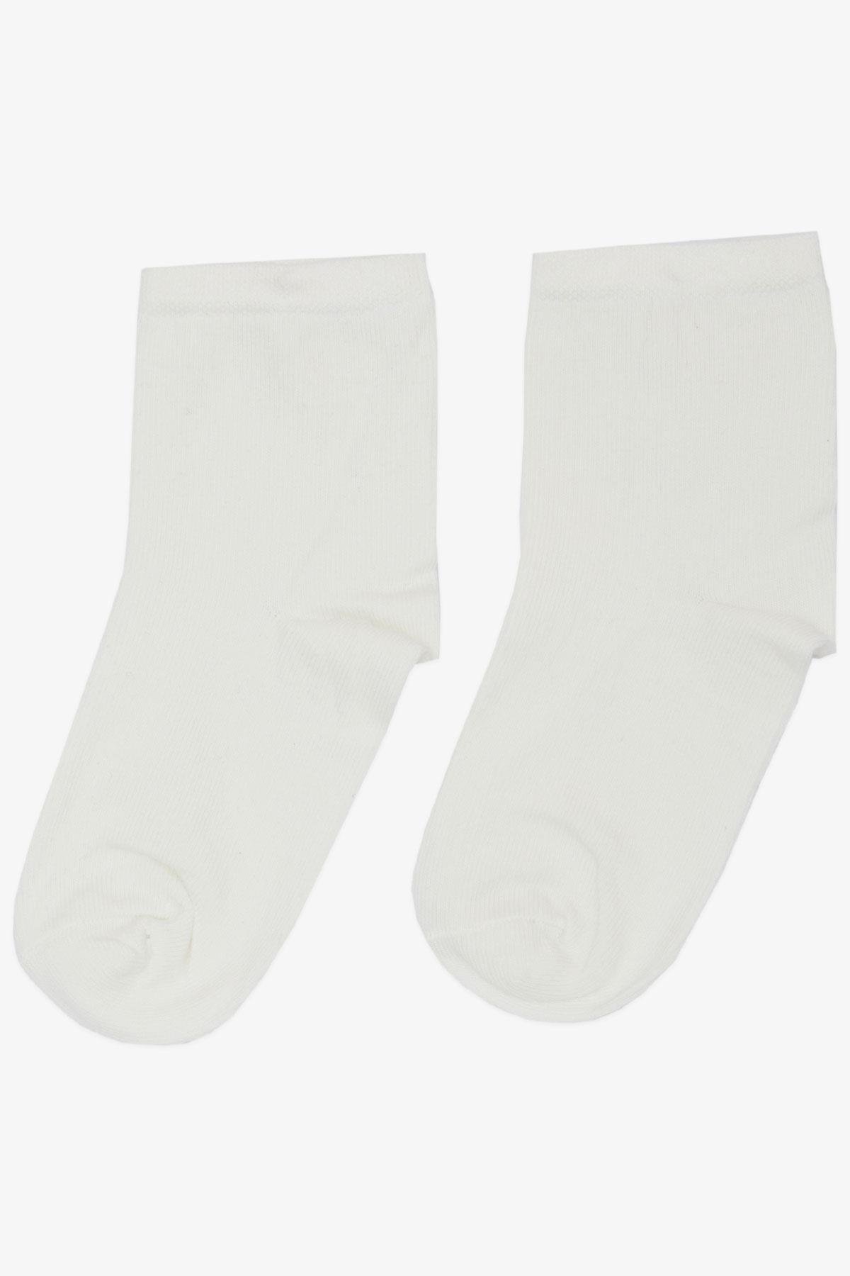 Artı Kız Çocuk Soket Çorap Basic Ekru (1-6 Yaş)