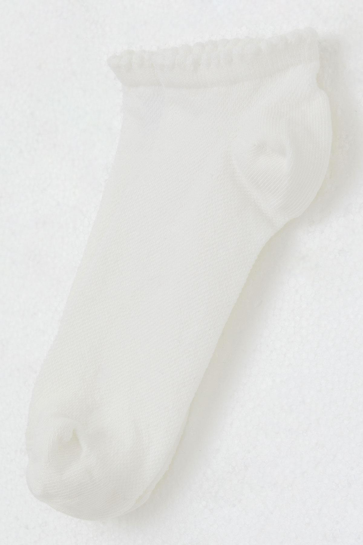 Artı Kız Çocuk Soket Çorap Basic Ekru (13-14 Yaş)