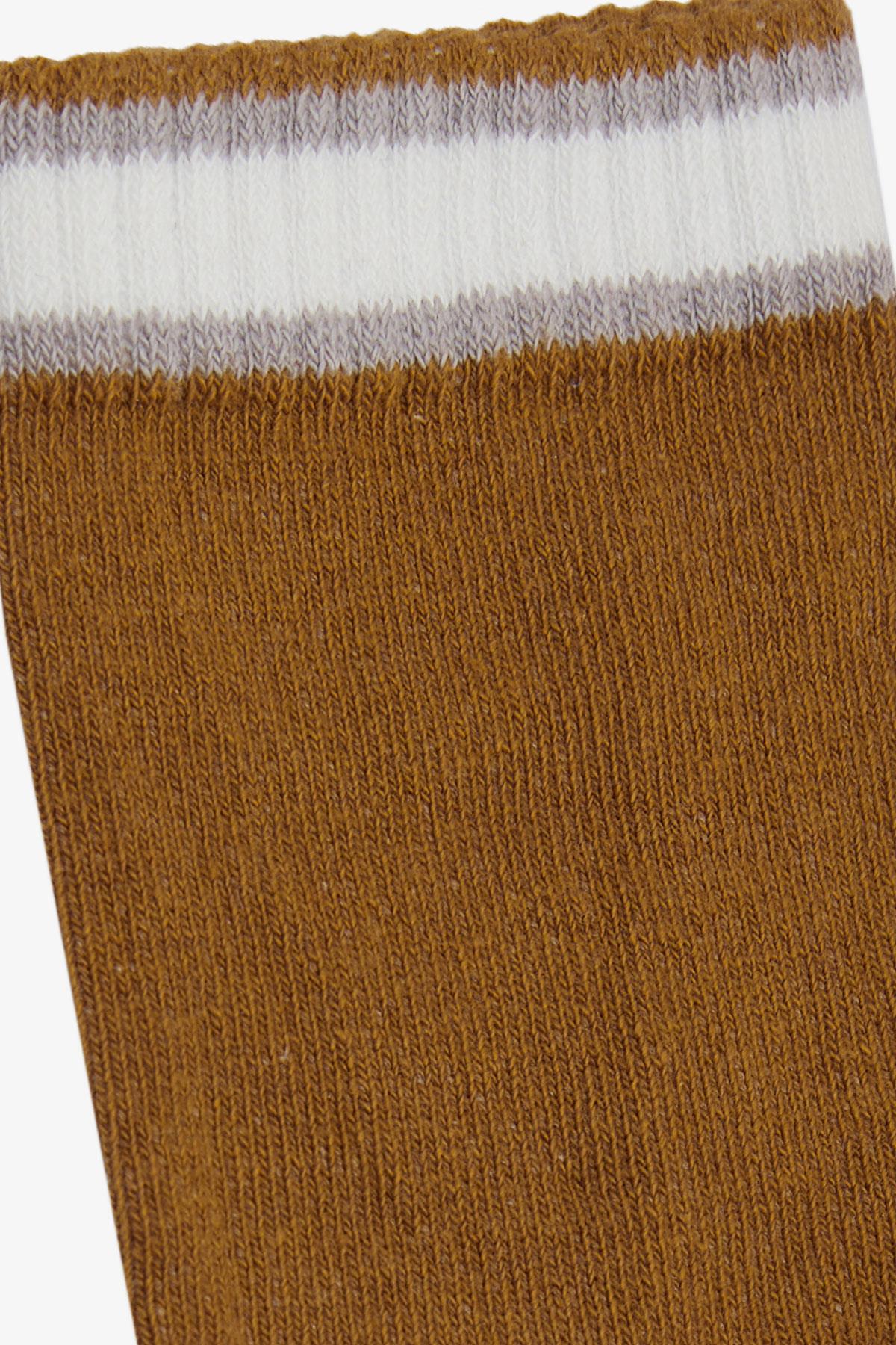 Artı Kız Çocuk Soket Çorap Çizgili Hardal Sarı (1-14 Yaş)