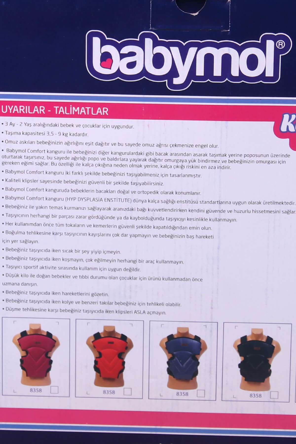 Babymol Babymol Comfort Kutulu Kanguru Füme
