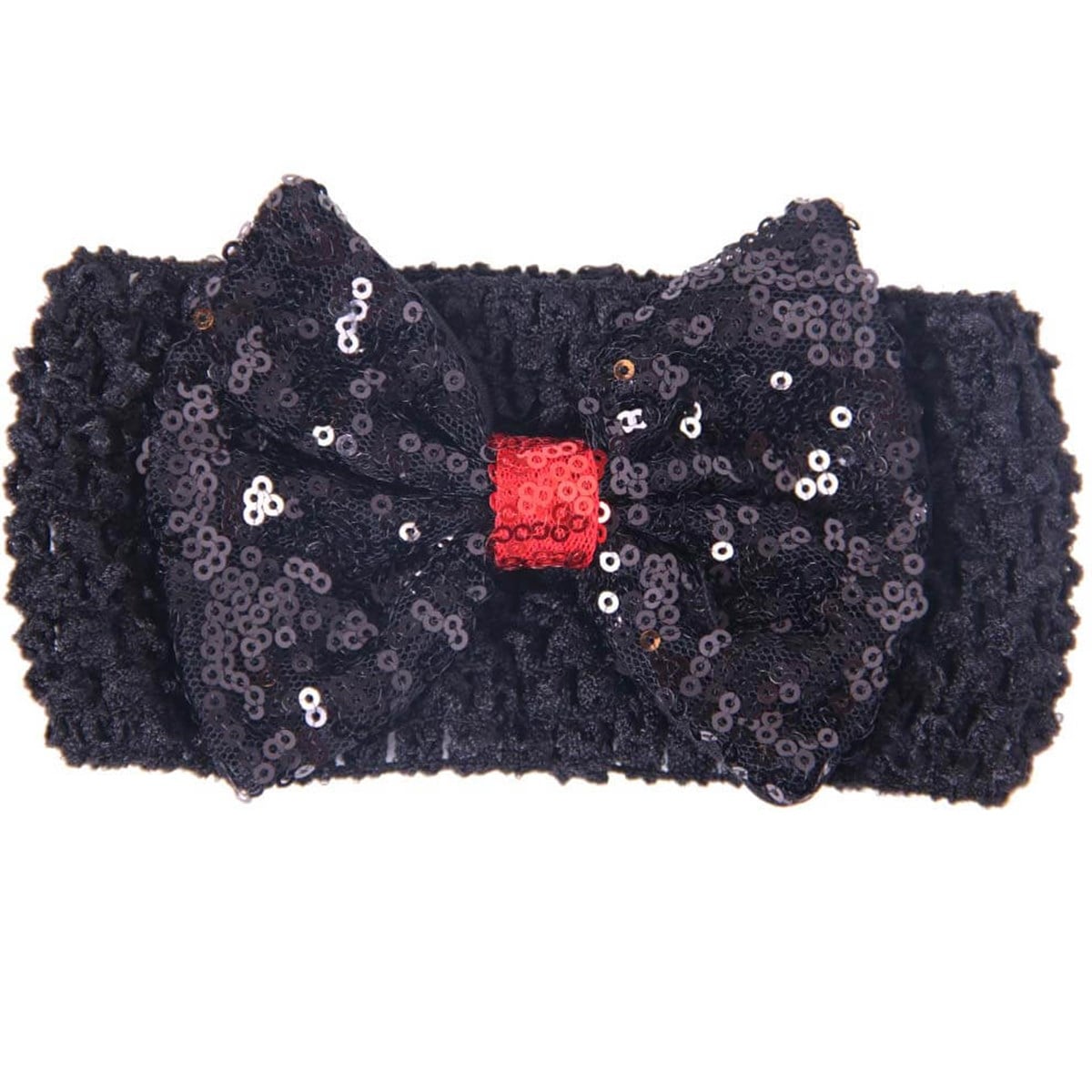 Pullu Bandana BREEZE Siyah Kırmızı