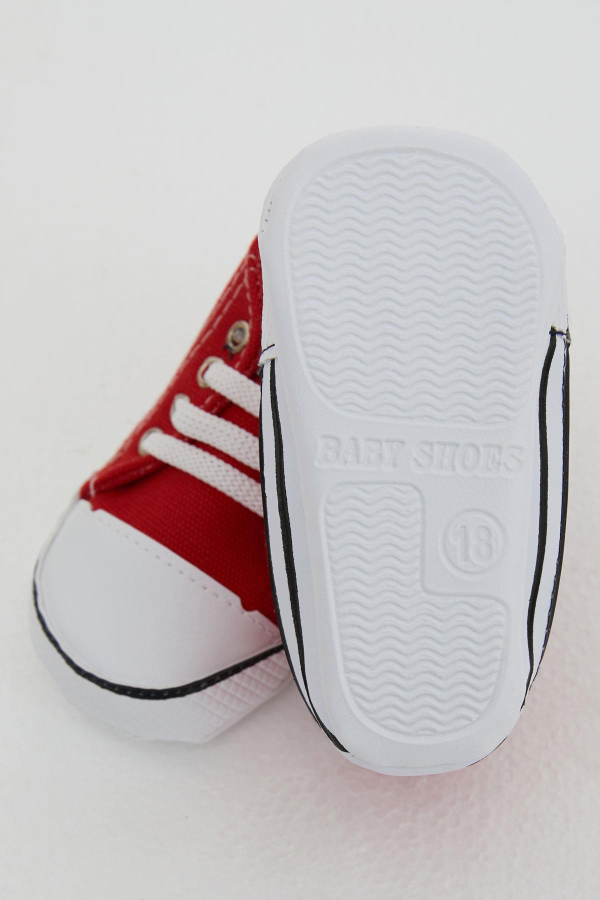 Bebecino Kız Bebek Patik Ayakkabı Basic Kırmızı (18 Numara-19 Numara)