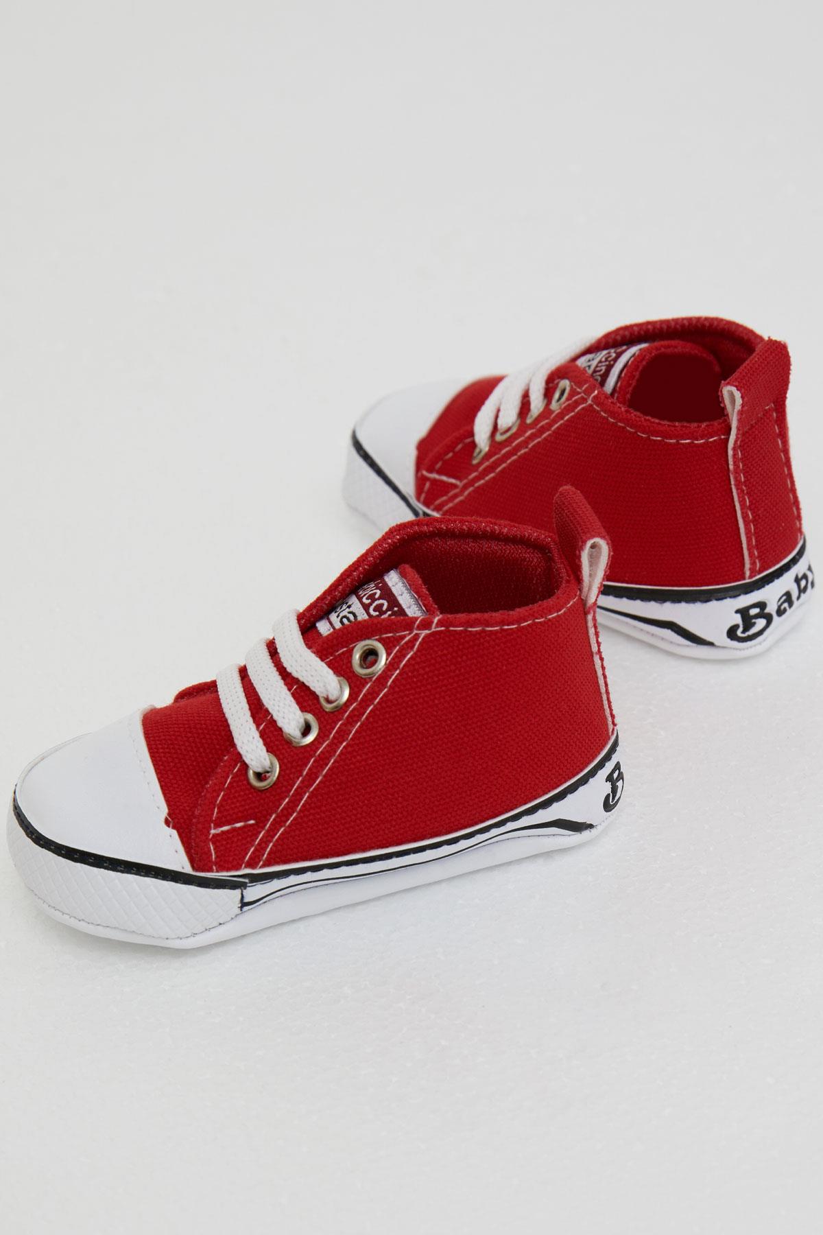 Bebecino Kız Bebek Patik Ayakkabı Basic Kırmızı (18 Numara-19 Numara)