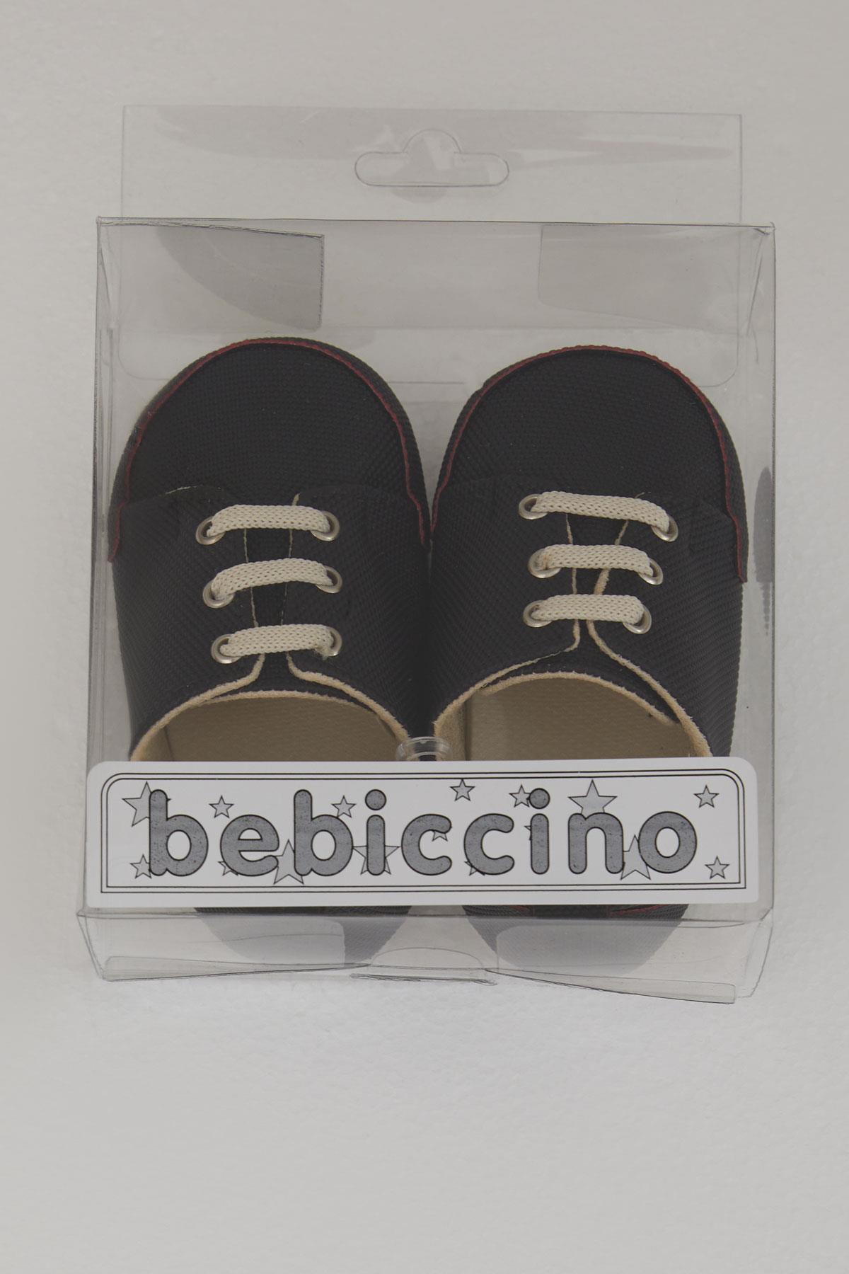 Bebiccino Erkek Bebek Patik Ayakkabı Bağcıklı Siyah (18-19 Numara)