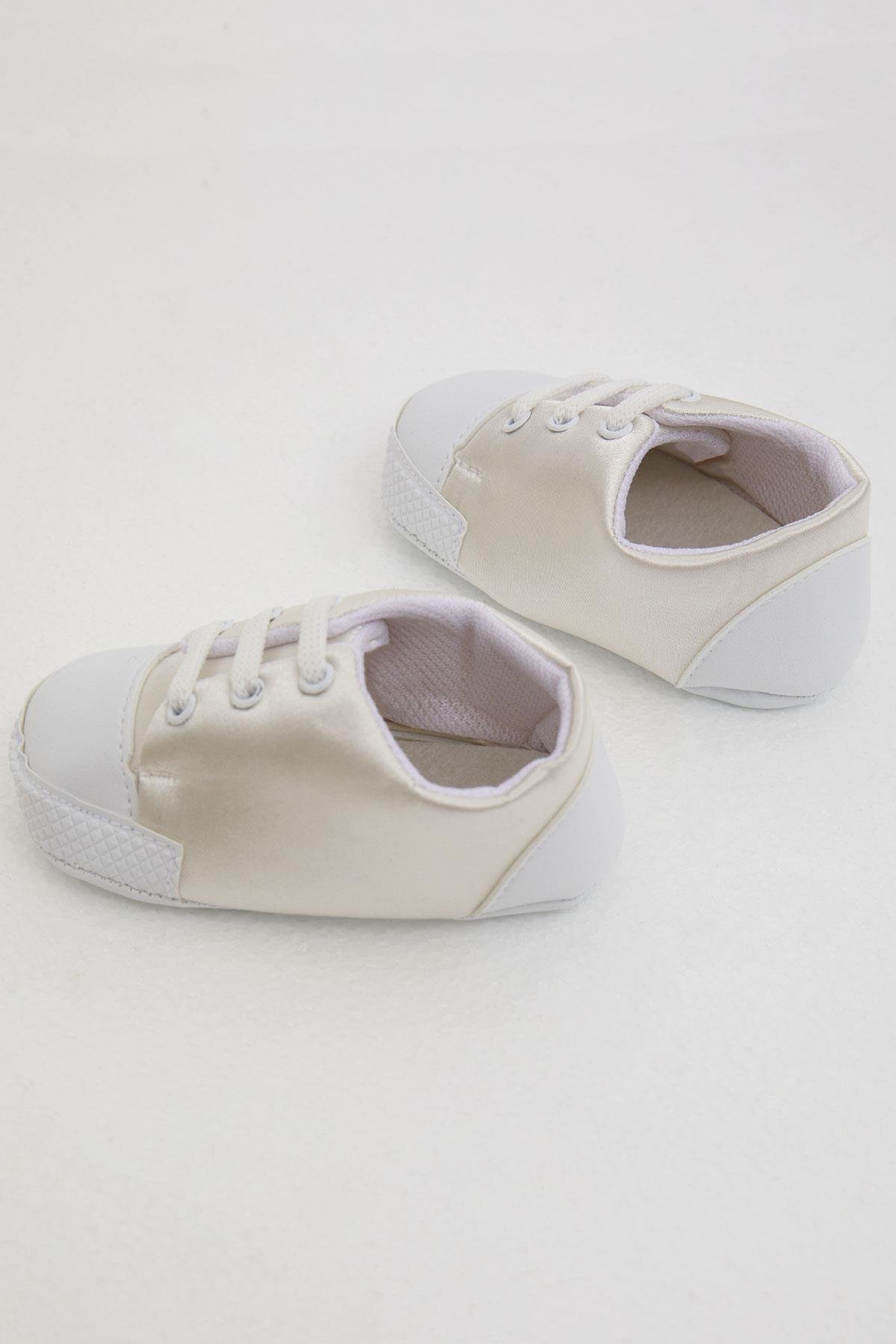 Bebiccino Erkek Bebek Patik Ayakkabı Basic Ekru (18 Numara-19 Numara)