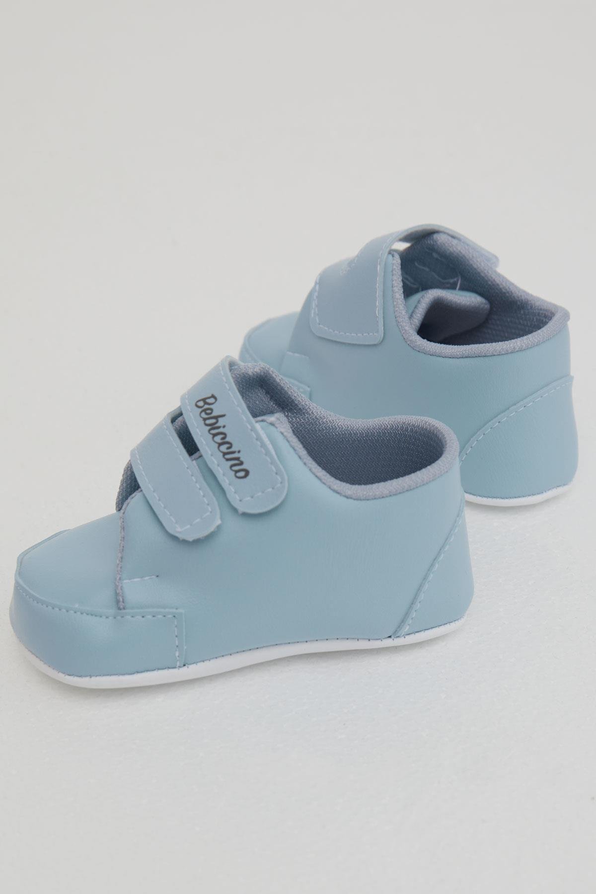 Bebiccino Erkek Bebek Patik Ayakkabı Cırtlı Convers Açık Mavi (18 Numara-19 Numara)