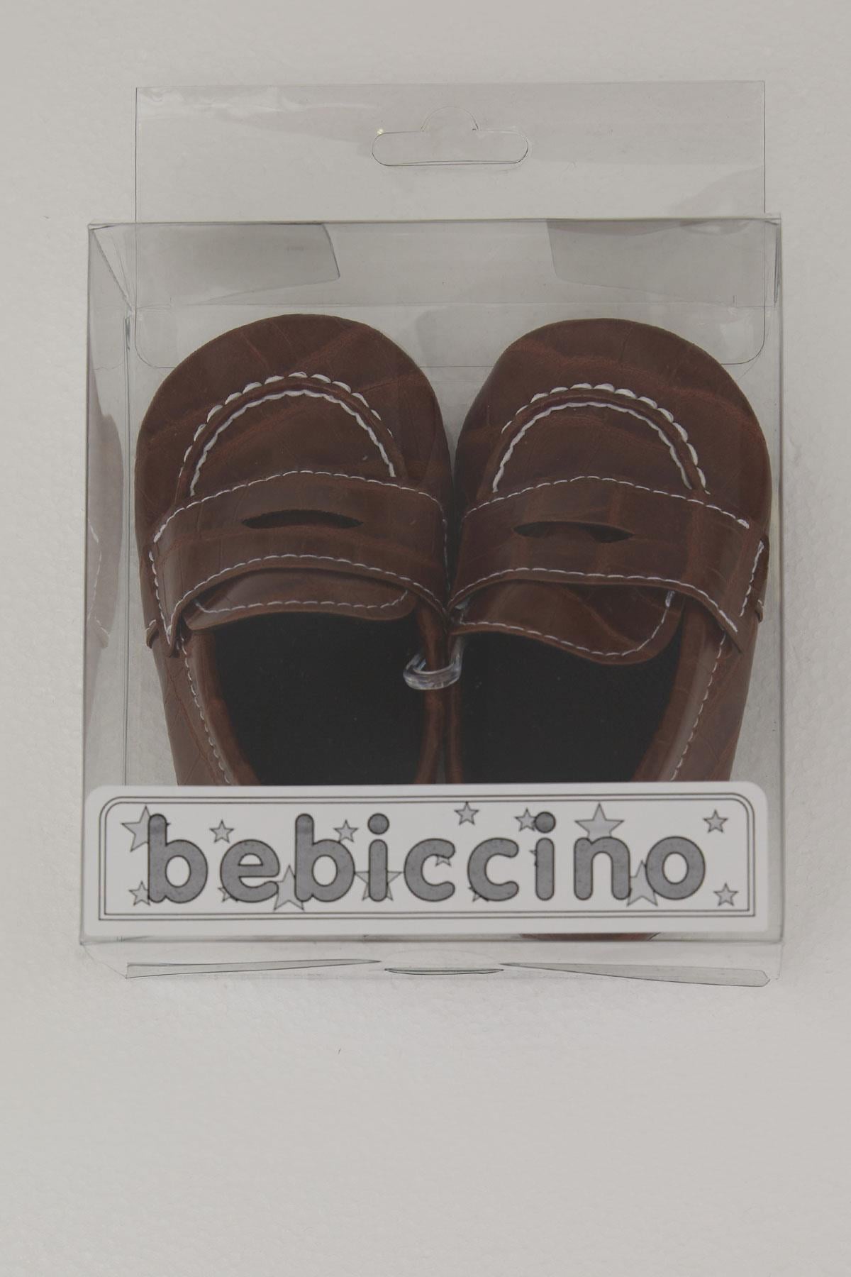 Bebiccino Erkek Bebek Saraçlı Patik Ayakkabı Kahverengi (18-19 Numara)
