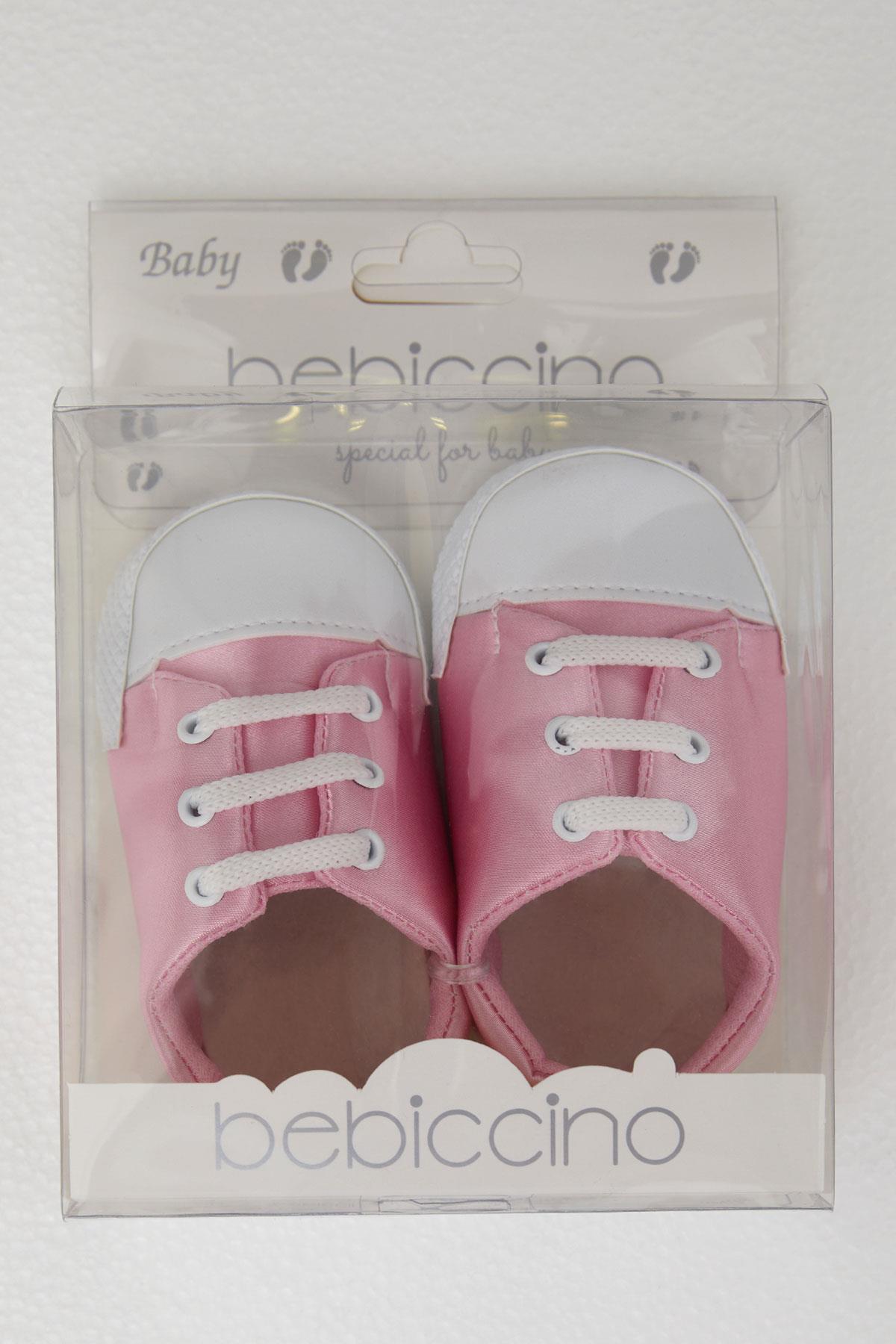 Bebiccino Kız Bebek Patik Ayakkabı Basic Pembe (18 Numara-19 Numara)