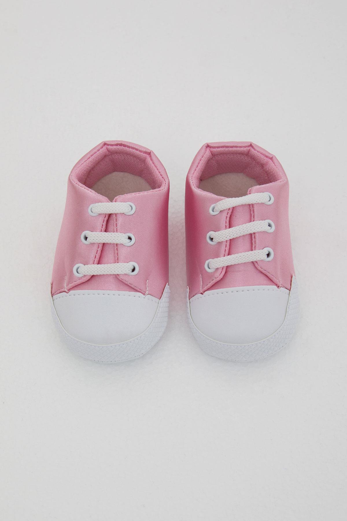 Bebiccino Kız Bebek Patik Ayakkabı Basic Pembe (18 Numara-19 Numara)