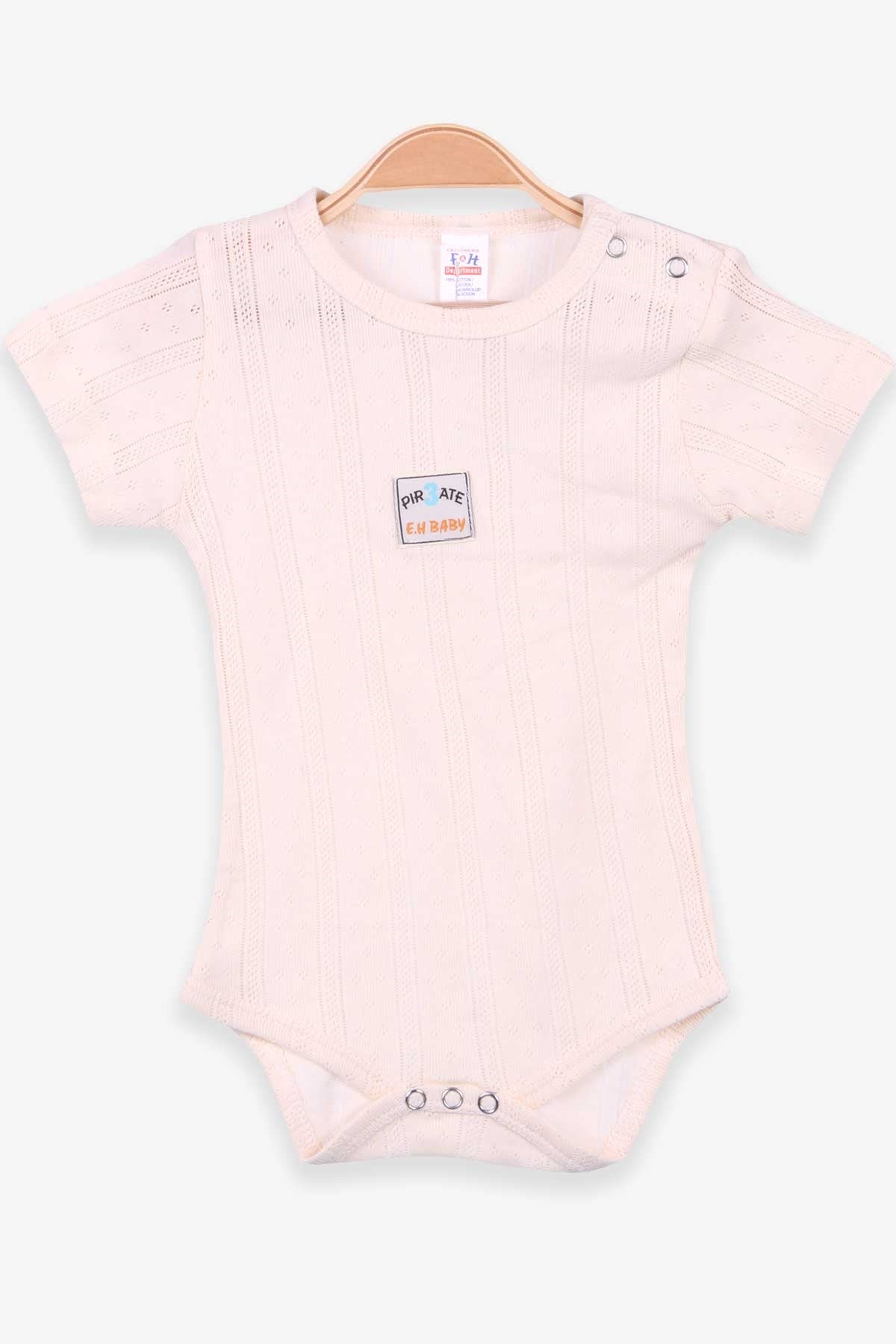 Breeze Bebek Çıtçıtlı Body Çizgili Krem (9 Ay-3 Yaş)