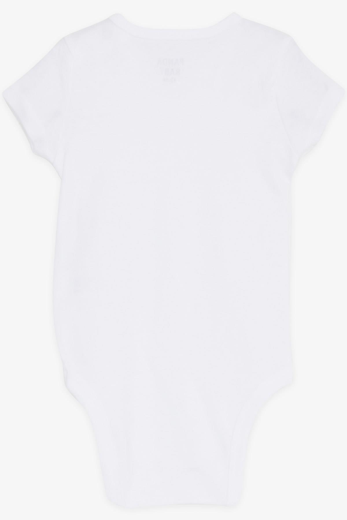 Breeze Bebek Çıtçtılı Body Düz Renk Ekru (9 Ay-3 Yaş)