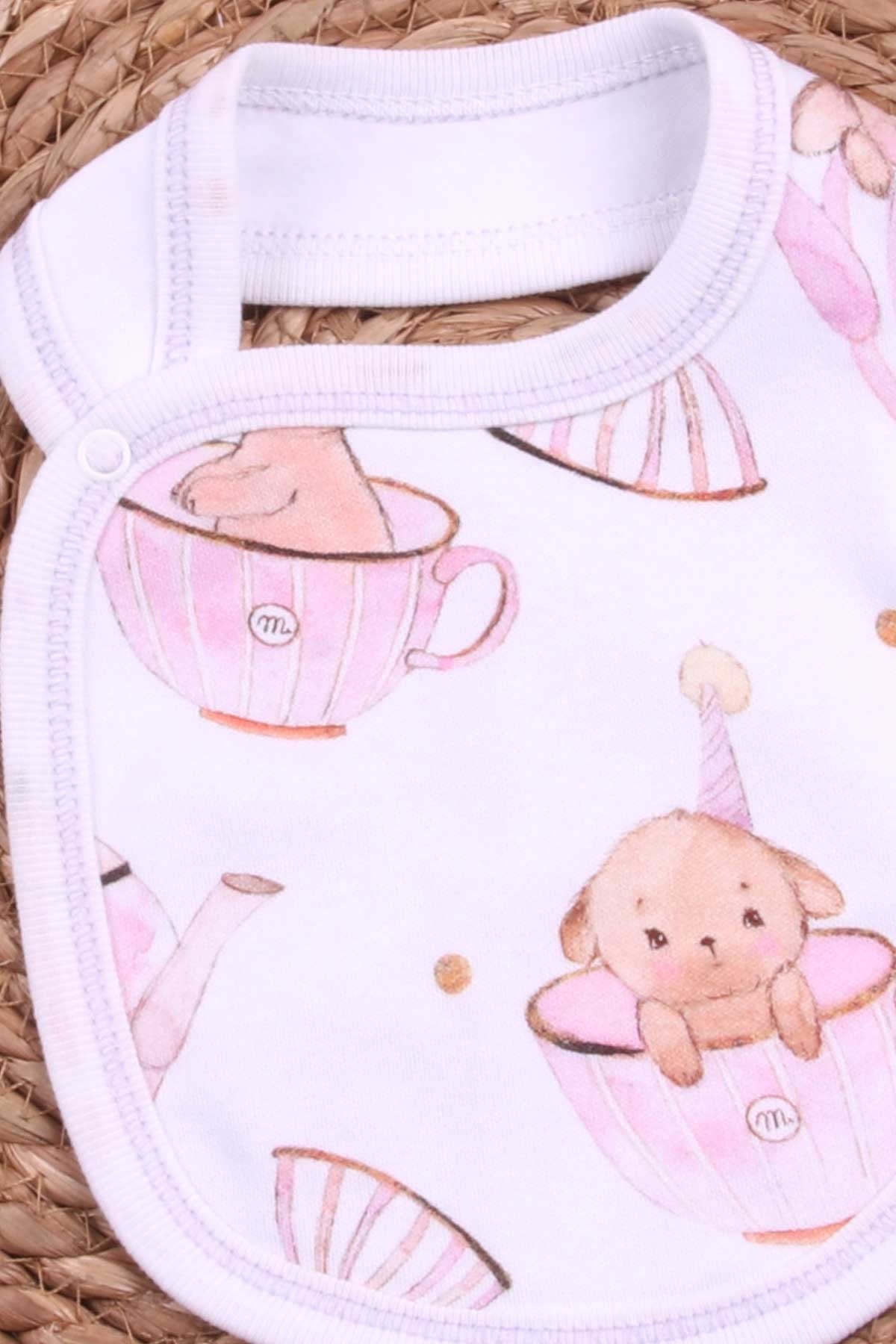 Breeze Bebek Mama Önlüğü Aksesuar Desenli Beyaz (Standart)