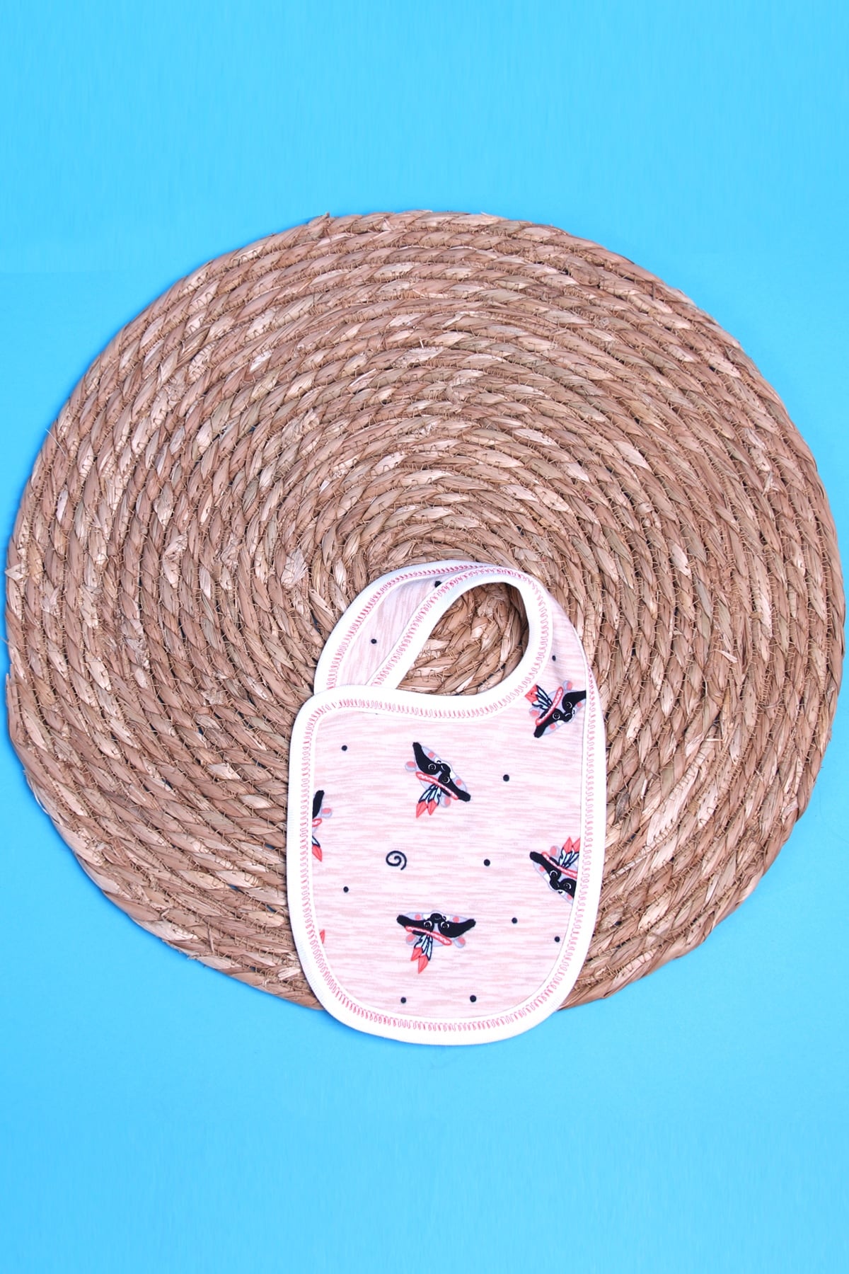 Breeze Bebek Mama Önlüğü Desenli Kahverengi (-)