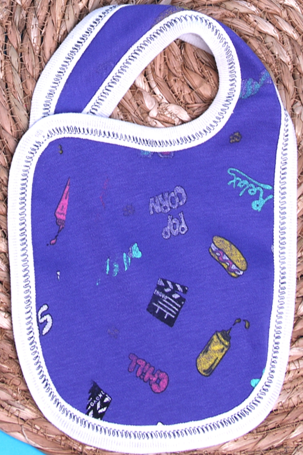 Breeze Bebek Mama Önlüğü Desenli Mor (-)