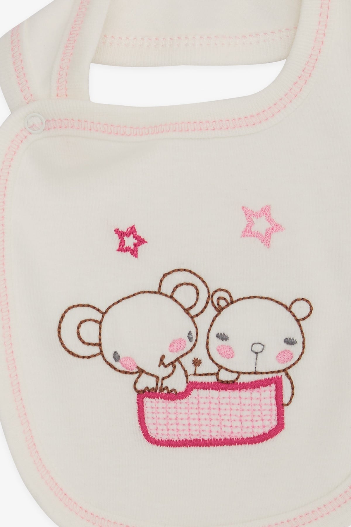 Breeze Bebek Mama Önlüğü Hayvancık Baskılı Ekru