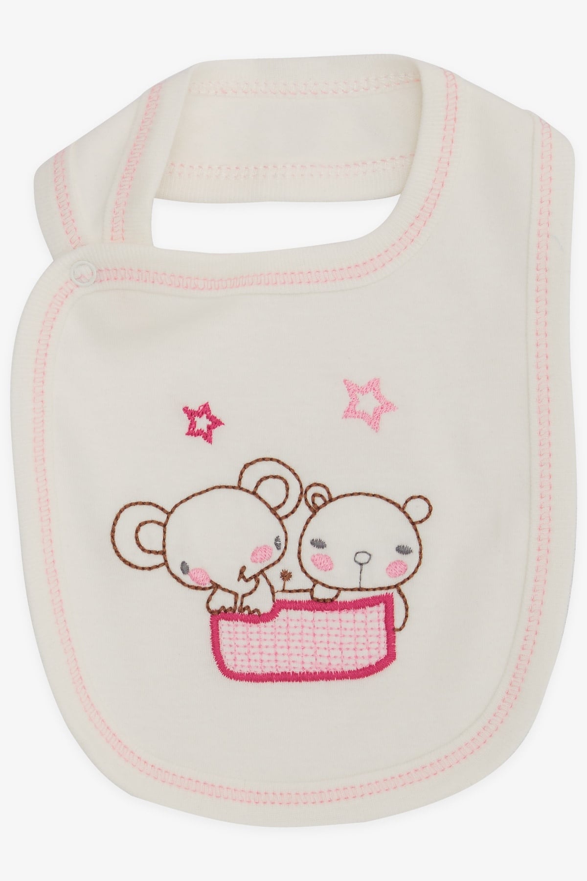 Breeze Bebek Mama Önlüğü Hayvancık Baskılı Ekru