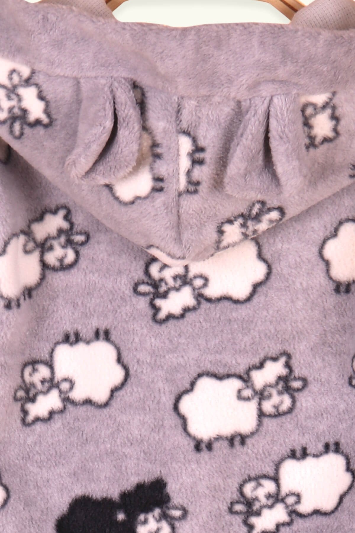 Breeze Bebek Polar Eşofman Takımı Unisex Koyunlu Gri (4 Ay-1 Yaş)