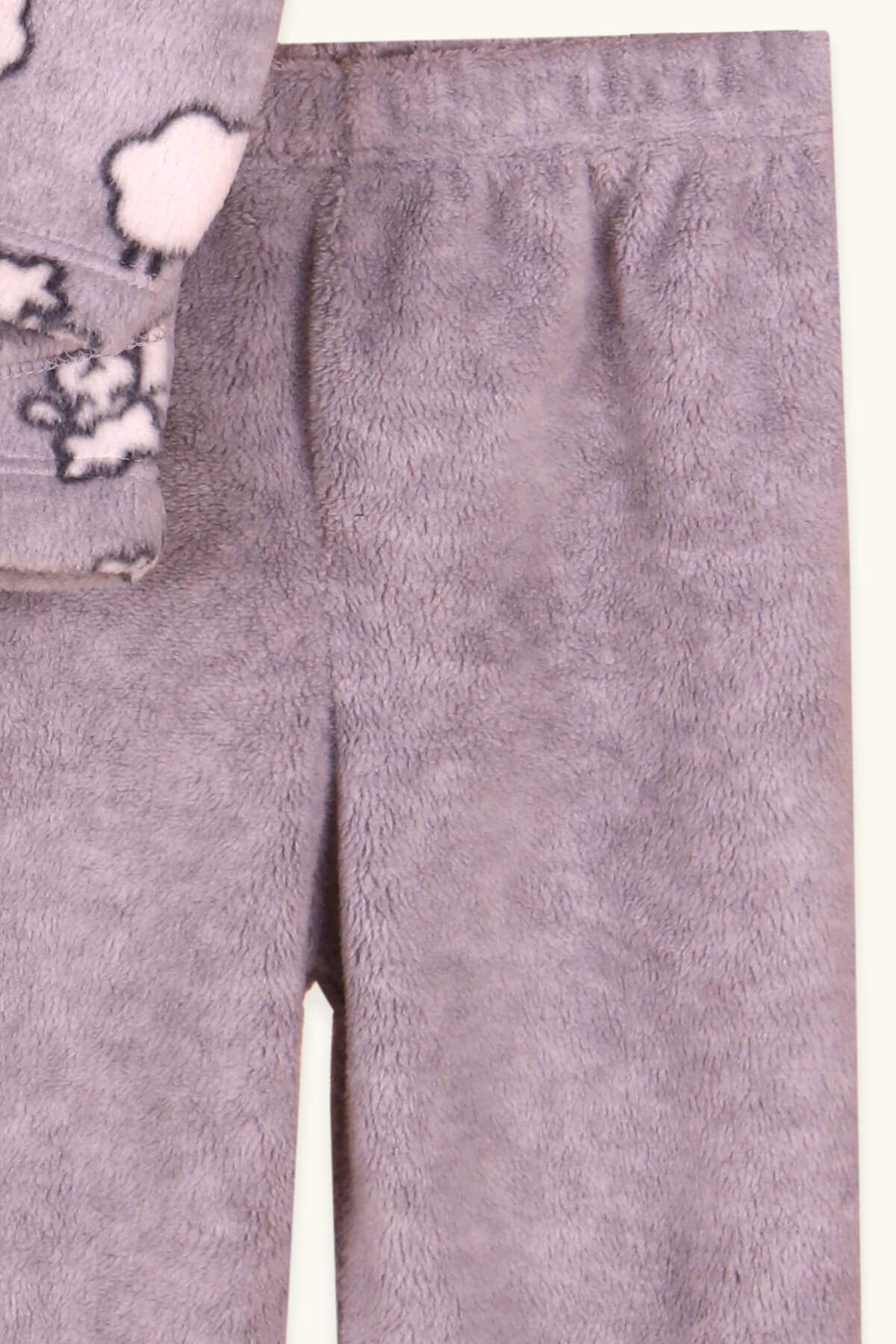 Breeze Bebek Polar Eşofman Takımı Unisex Koyunlu Gri (4 Ay-1 Yaş)