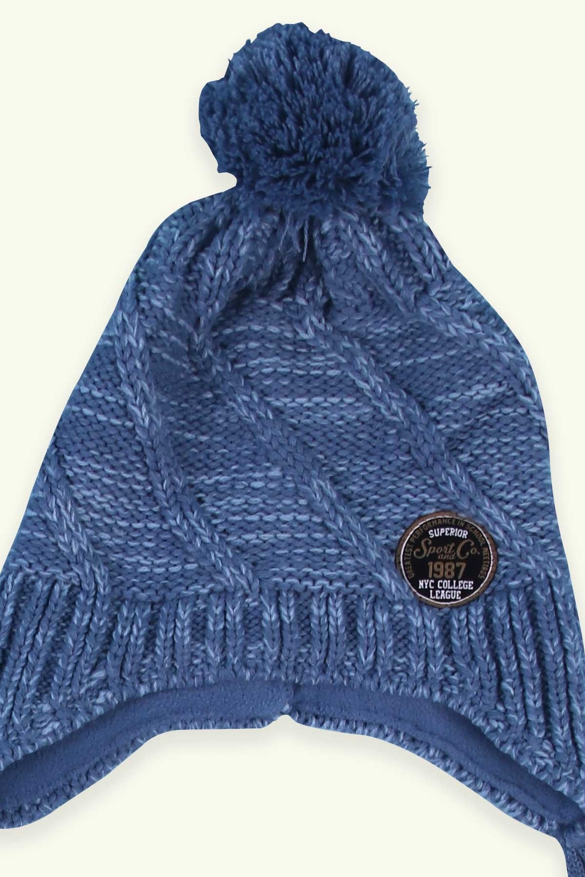 Breeze Çocuk Atkı Bere Takımı 3 lü Set Mavi (4-8 Yaş)