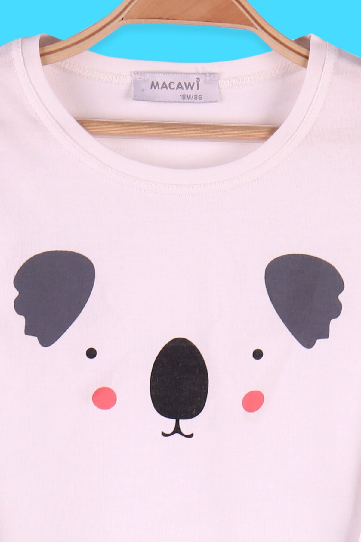 Breeze Çocuk Pijama Takımı Koala Desenli Beyaz (1.5-5 Yaş)