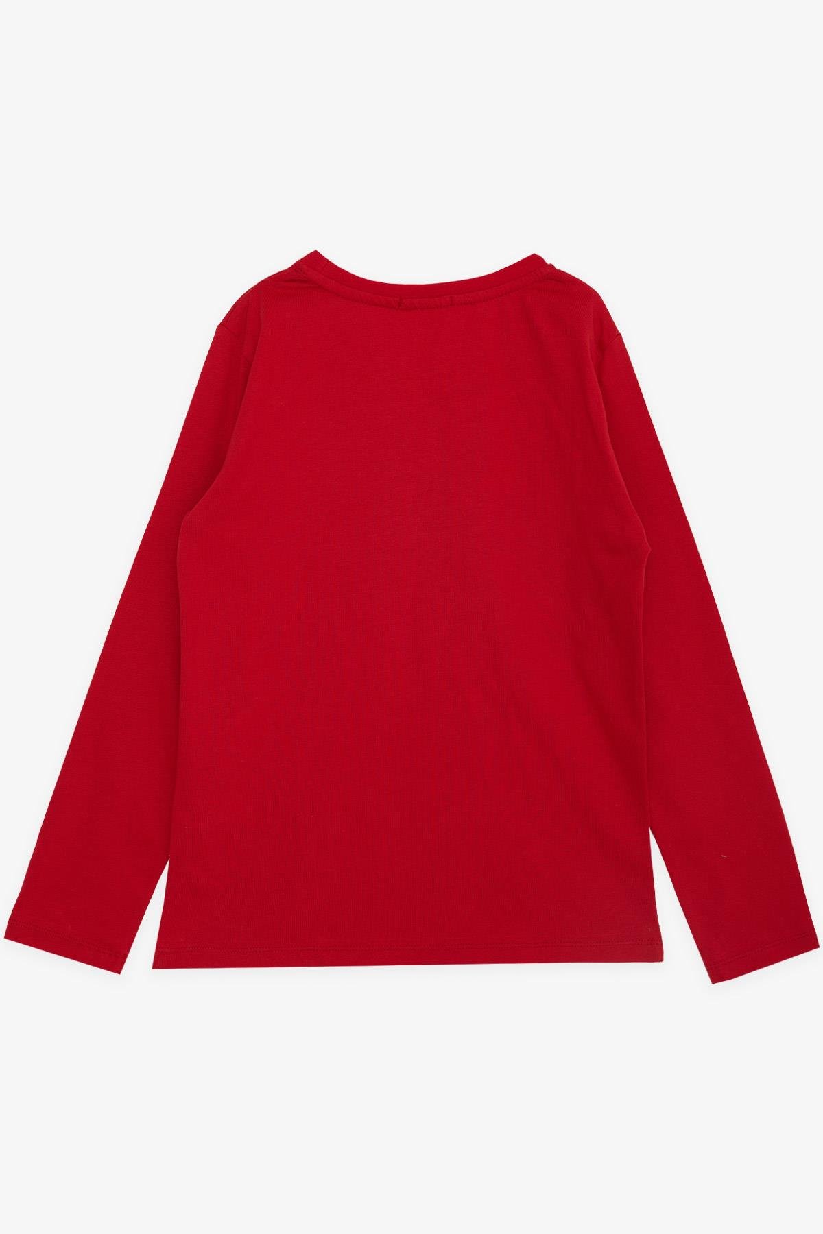 Breeze Çocuk Uzun Kollu Tişört Yüzüncü Yıl Temalı Atatürk Baskılı Kırmızı (5-10 Yaş)