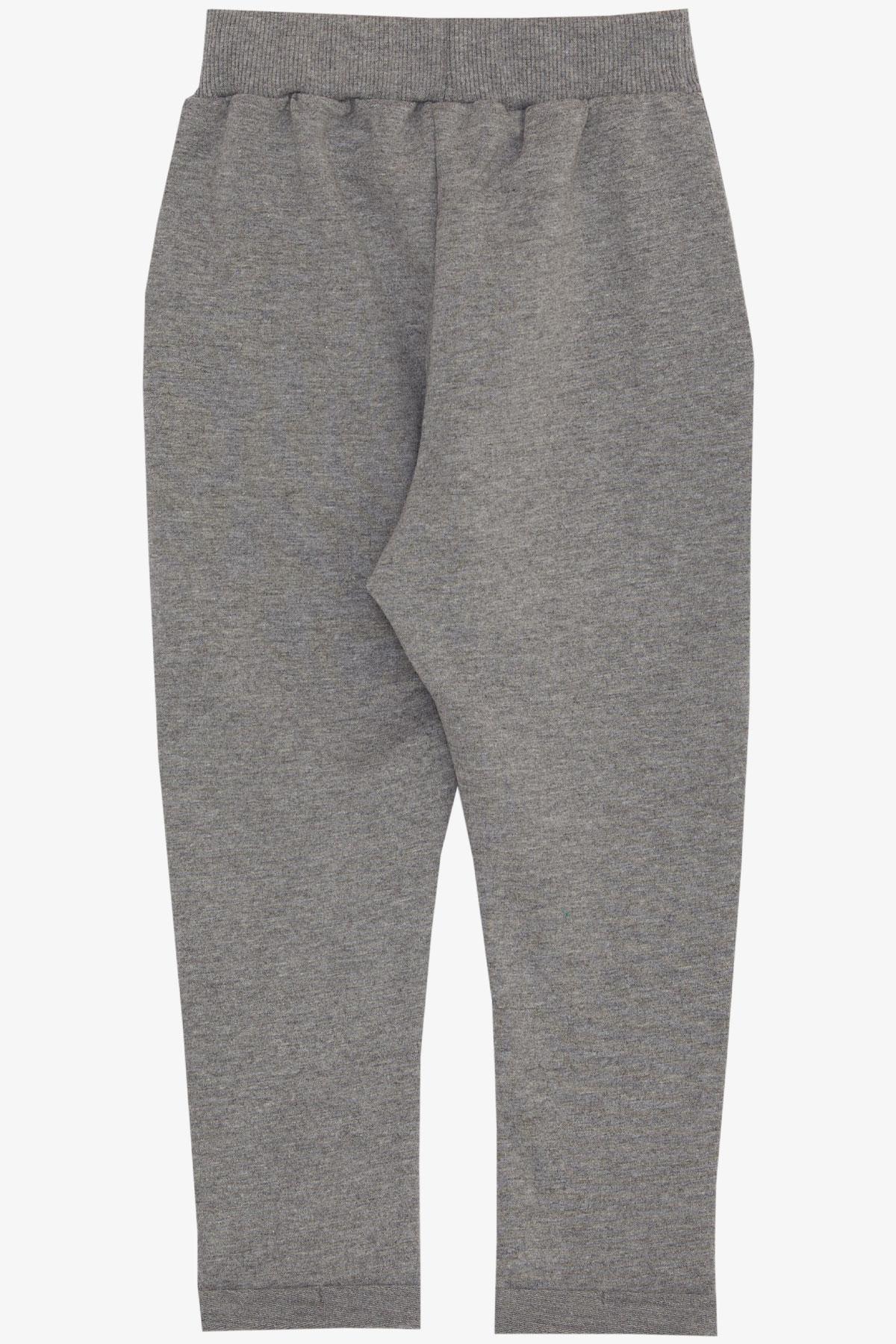 Breeze Erkek Bebek Alt Düğme Aksesuarlı Armalı Cepli Koyu Gri Melanj (9 Ay-3 Yaş)