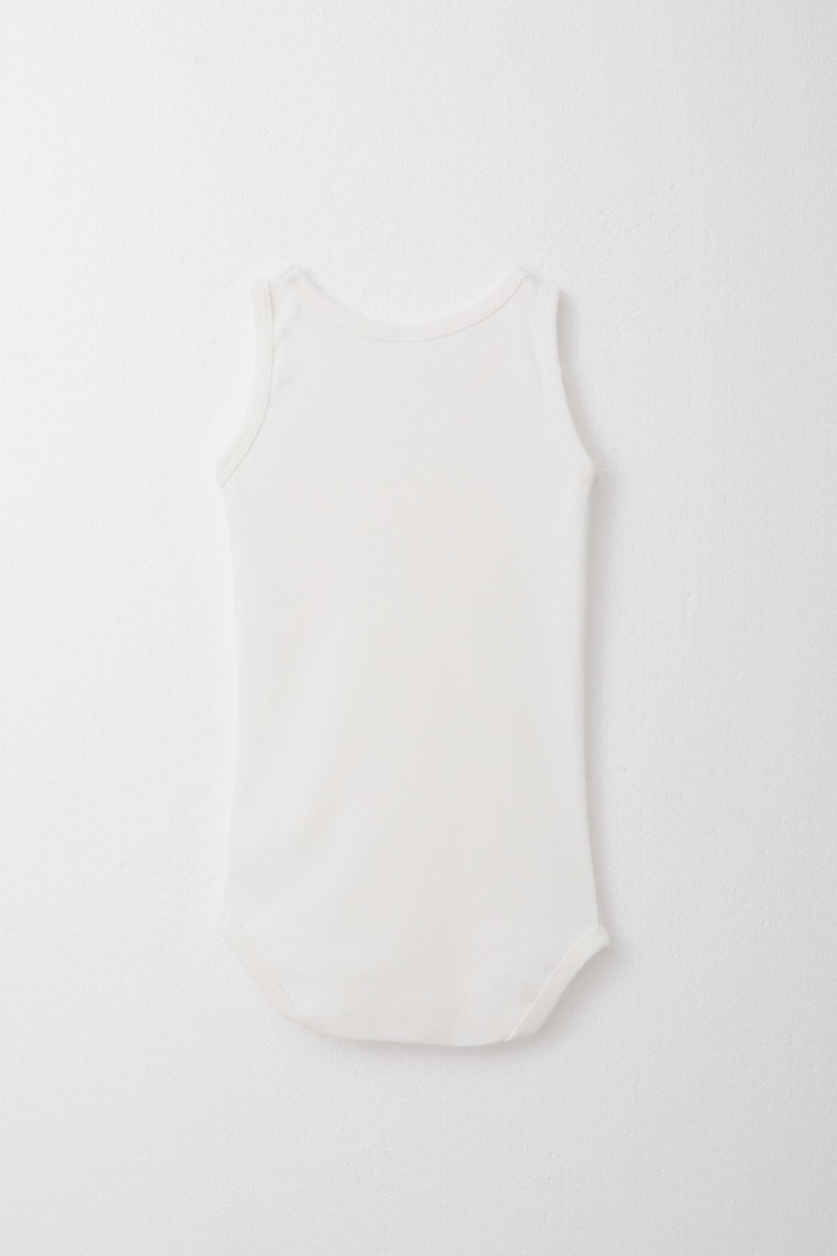 Breeze Erkek Bebek Çıtçıtlı Atlet Zıbın Body Ekru (9 Ay-3 Yaş)