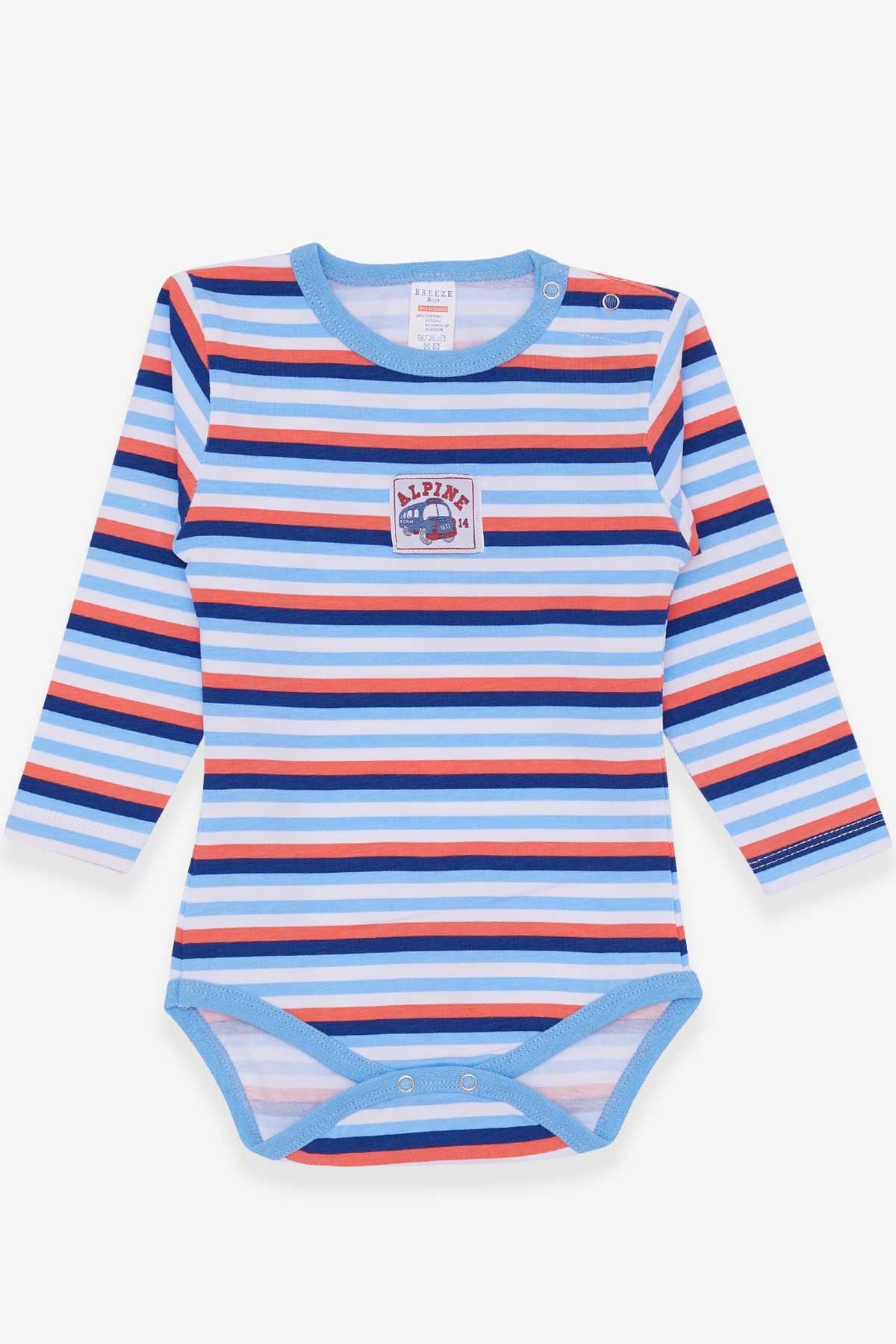 Breeze Erkek Bebek Çıtçıtlı Body Araba Baskılı Karışık Renk (9 Ay-3 Yaş)