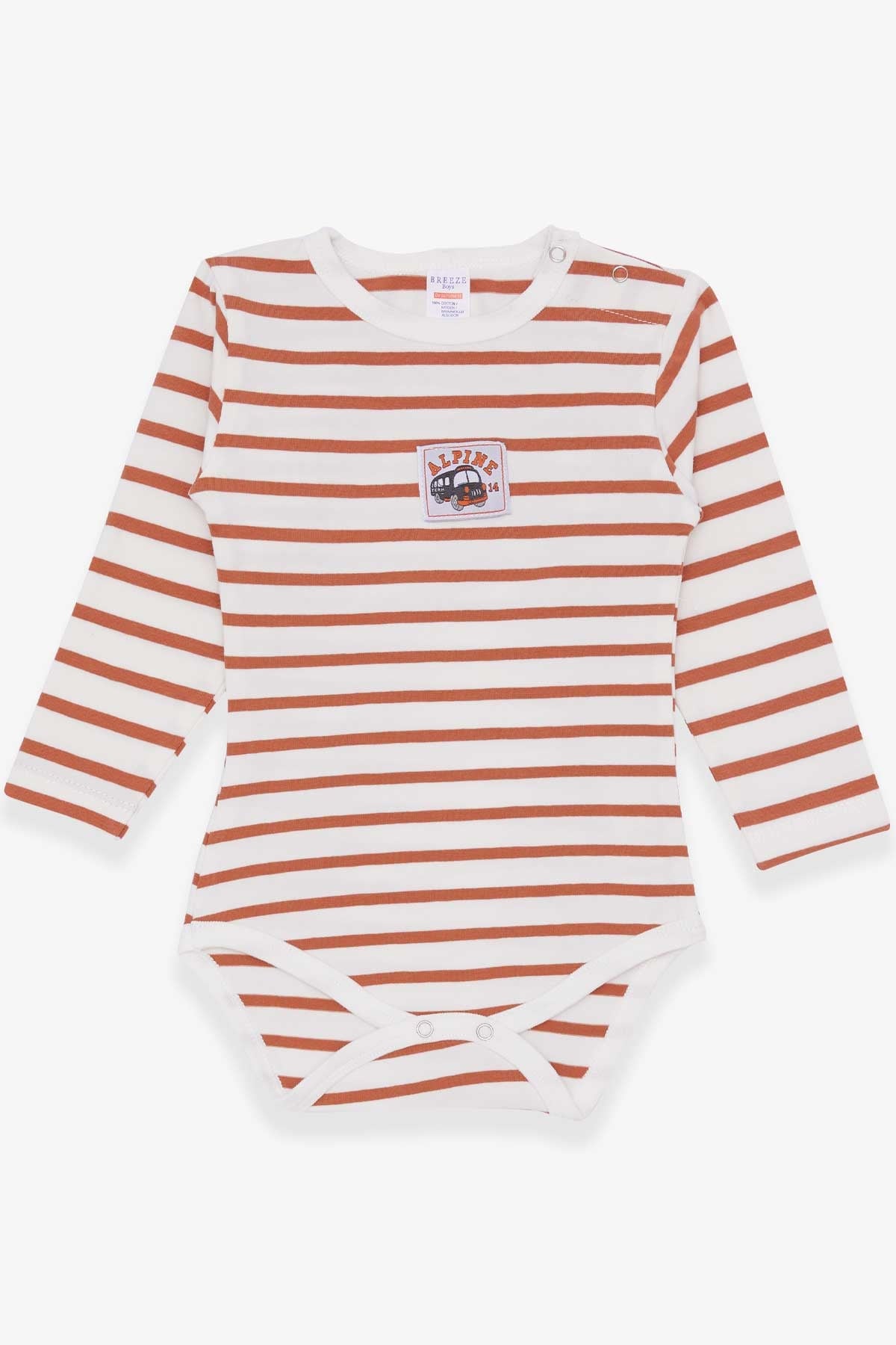 Breeze Erkek Bebek Çıtçıtlı Body Araba Baskılı (9 Ay-3 Yaş)