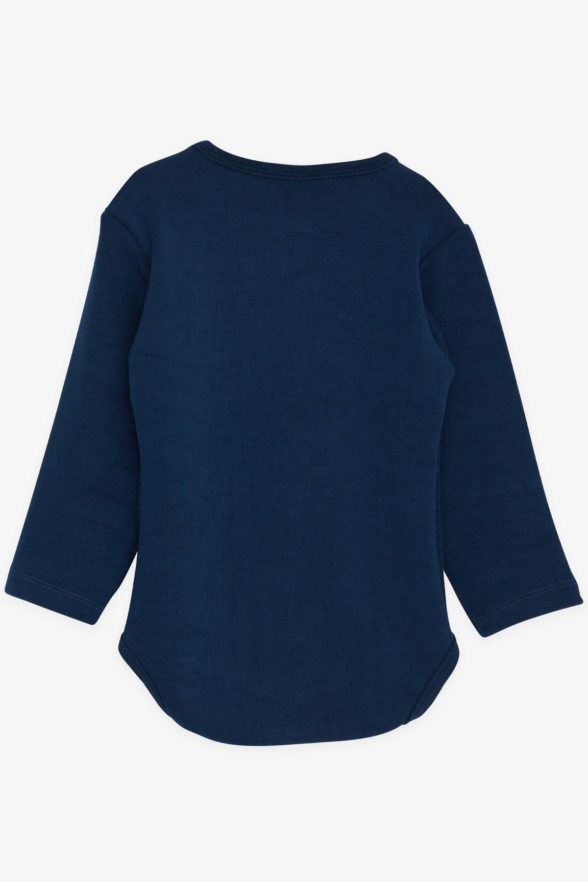 Breeze Erkek Bebek Çıtçıtlı Body Araba Baskılı Lacivert (9 Ay-3 Yaş)