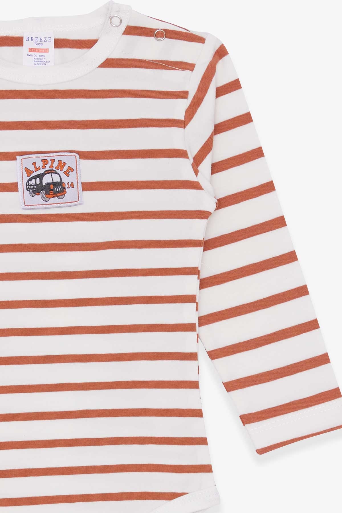 Breeze Erkek Bebek Çıtçıtlı Body Araba Baskılı (9 Ay-3 Yaş)