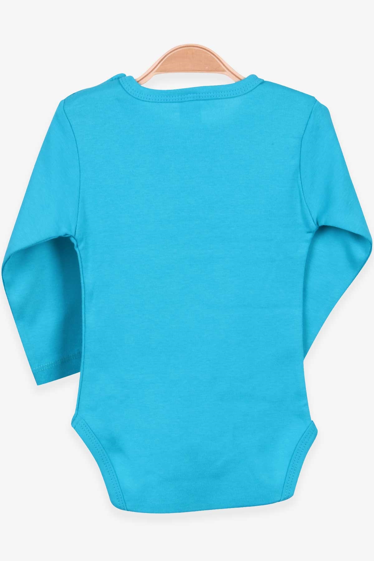Breeze Erkek Bebek Çıtçıtlı Body Ayıcık Baskılı Turkuaz (9 Ay-3 Yaş)
