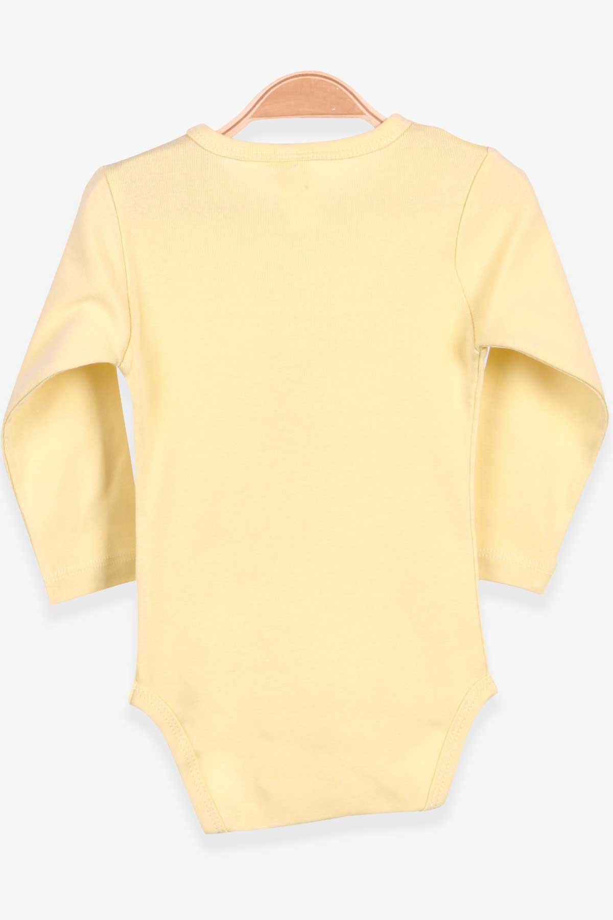 Breeze Erkek Bebek Çıtçıtlı Body Ayıcık Baskılı Sarı (9 Ay-3 Yaş)