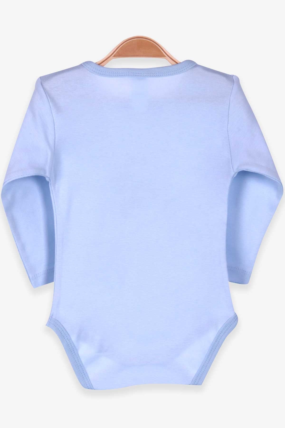 Breeze Erkek Bebek Çıtçıtlı Body Baskılı Bebe Mavisi (9 Ay-3 Yaş)