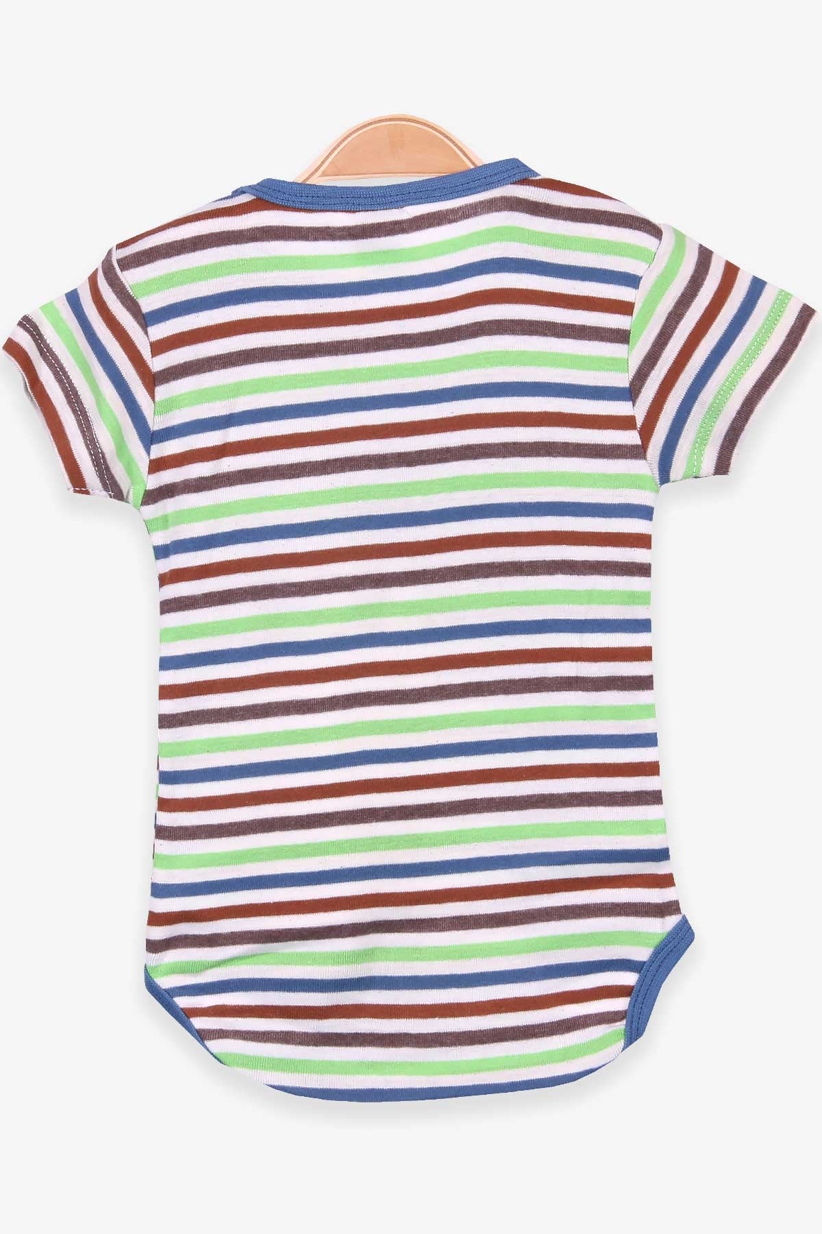 Breeze Erkek Bebek Çıtçıtlı Body Çizgili Karışık Renk (9 Ay-3 Yaş)