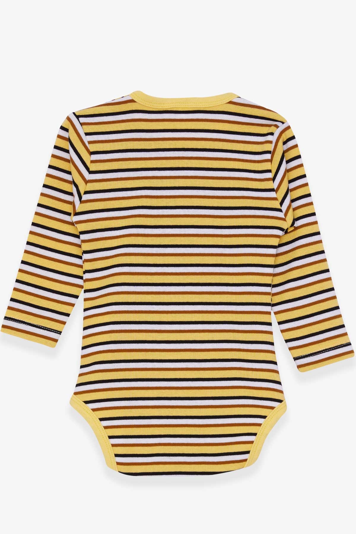 Breeze Erkek Bebek Çıtçıtlı Body Çizgili Köpekcik Baskılı (9 Ay-3 Yaş)