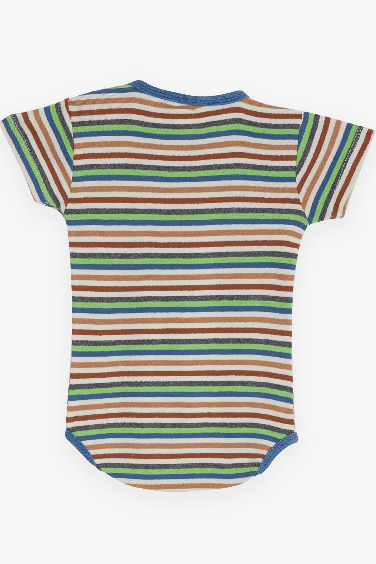 Breeze Erkek Bebek Çıtçıtlı Body Çizgili Karışık Renk (9 Ay-3 Yaş)