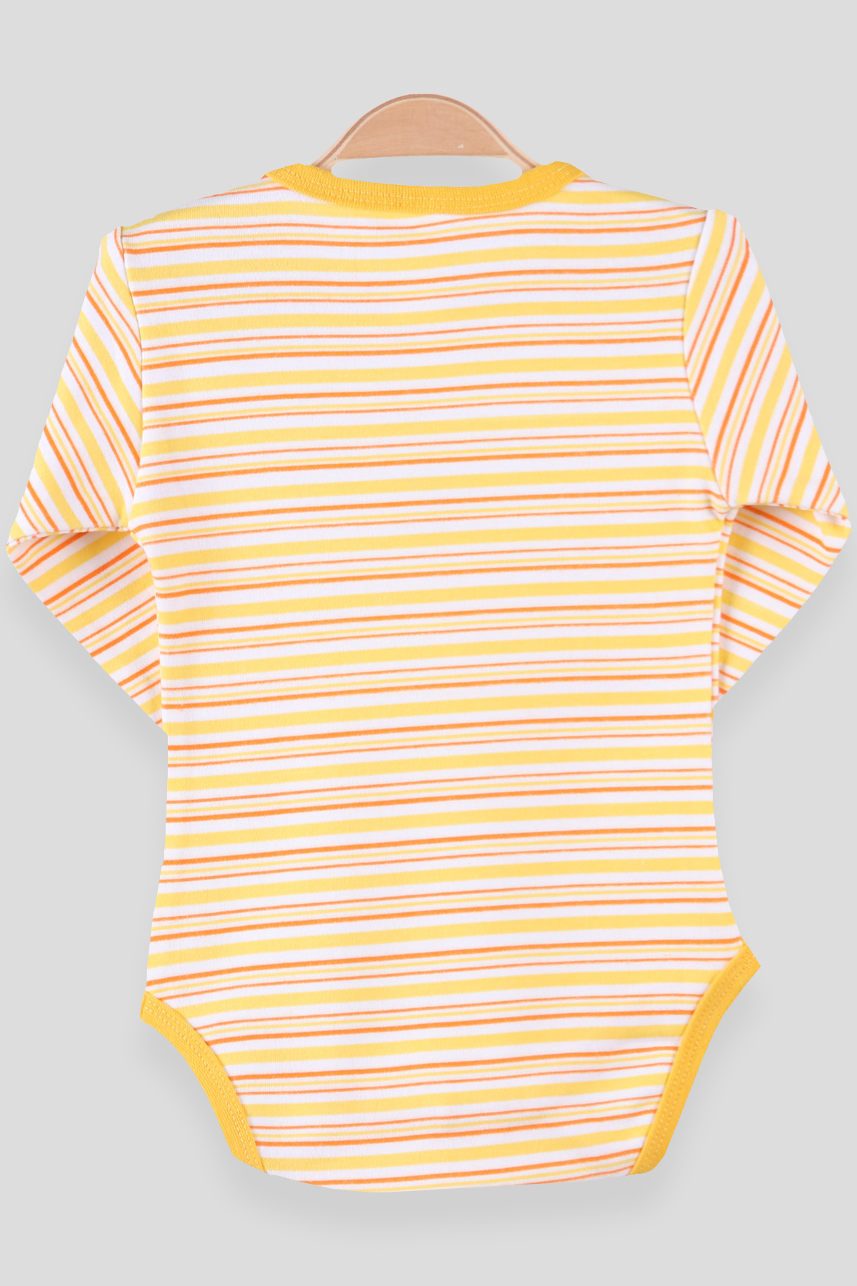 Breeze Erkek Bebek Çıtçıtlı Body Çizgili Sarı (9 Ay-3 Yaş)