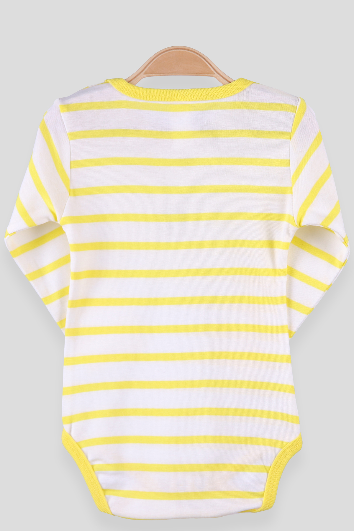 Breeze Erkek Bebek Çıtçıtlı Body Çizgili Sarı (9 Ay-3 Yaş)