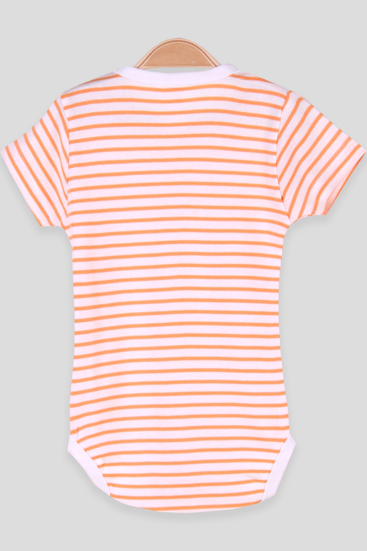 Breeze Erkek Bebek Çıtçıtlı Body Çizgili Turuncu (9 Ay-3 Yaş)