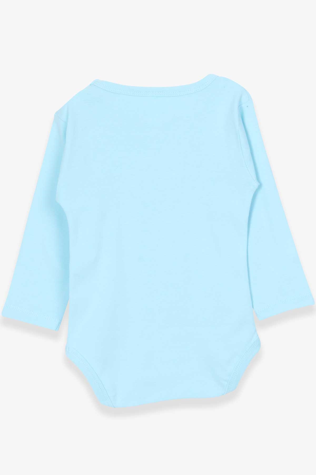 Breeze Erkek Bebek Çıtçıtlı Body Dinozor Baskılı Turkuaz (9 Ay-3 Yaş)