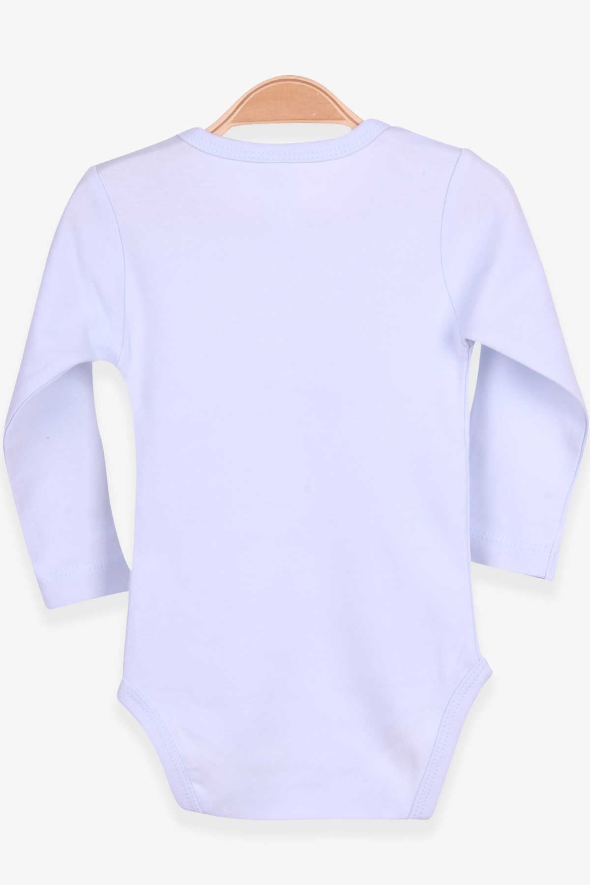 Breeze Erkek Bebek Çıtçıtlı Body Helikopter Baskılı Açık Mavi (9 Ay-3 Yaş)