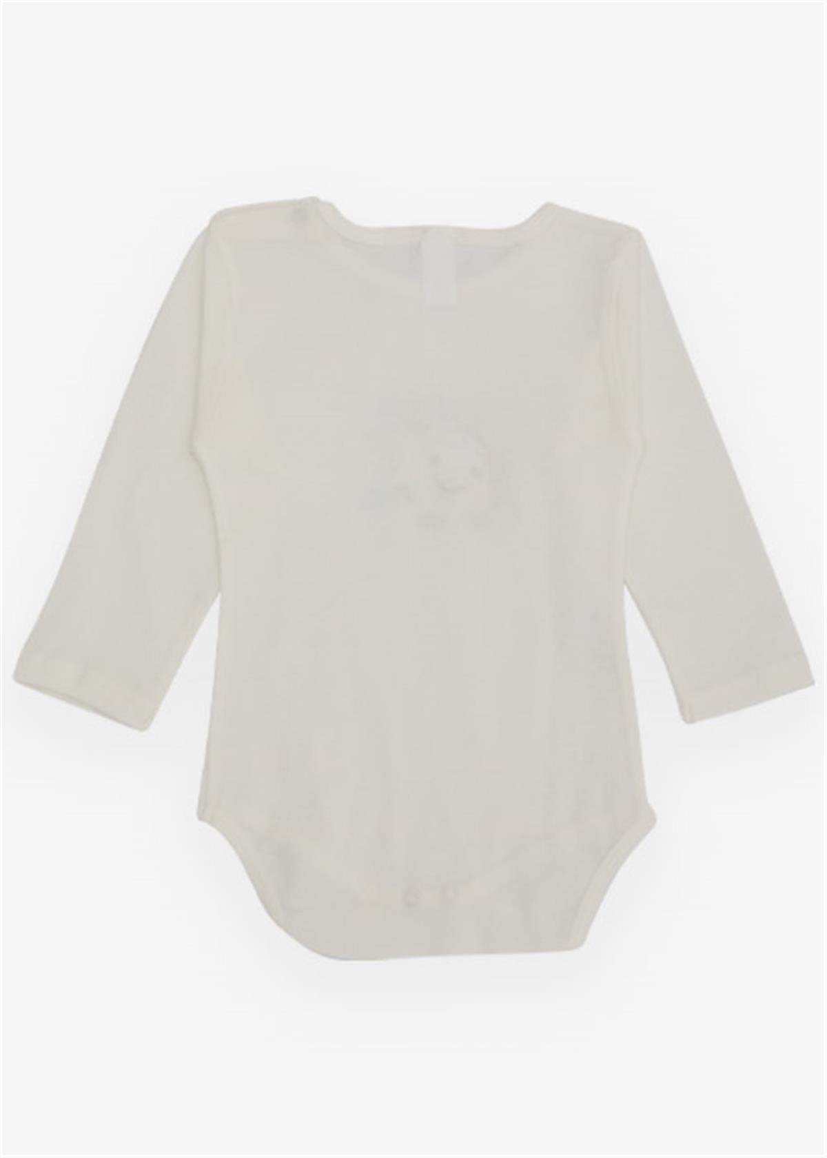 Breeze Erkek Bebek Çıtçıtlı Body KüçükTamirci Ekru (9 Ay-3 Yaş)