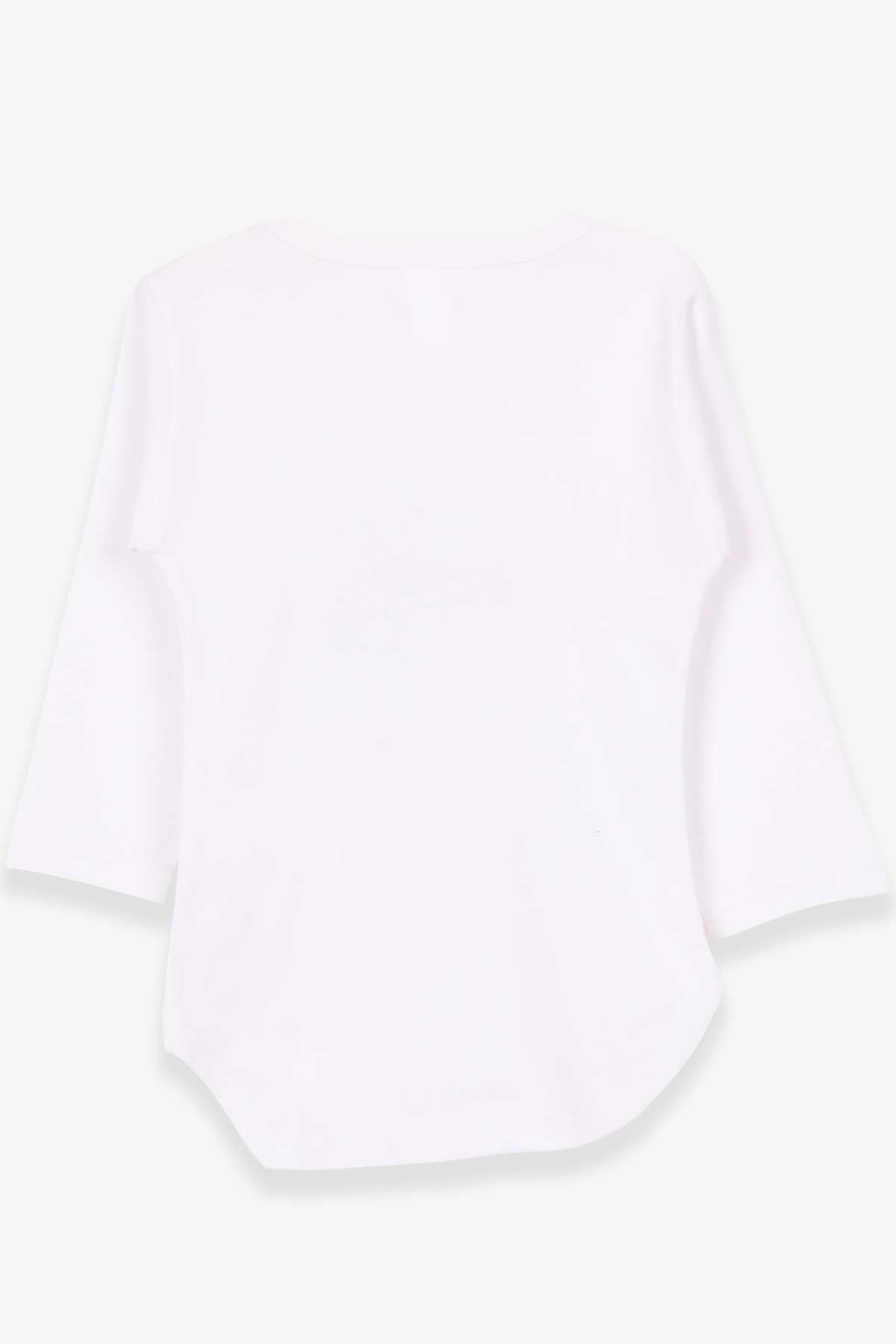 Breeze Erkek Bebek Çıtçıtlı Body Maceracı Ayıcık Beyaz (9 Ay-3 Yaş)