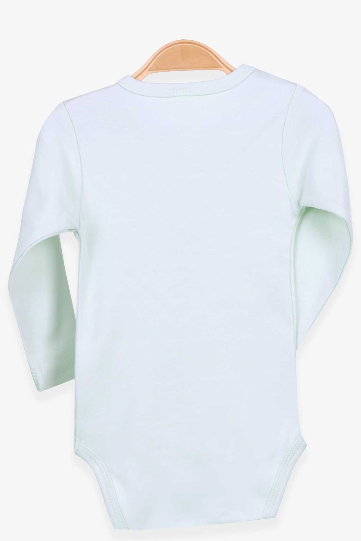 Breeze Erkek Bebek Çıtçıtlı Body Panda Baskılı Su Yeşili (9 Ay-3 Yaş)