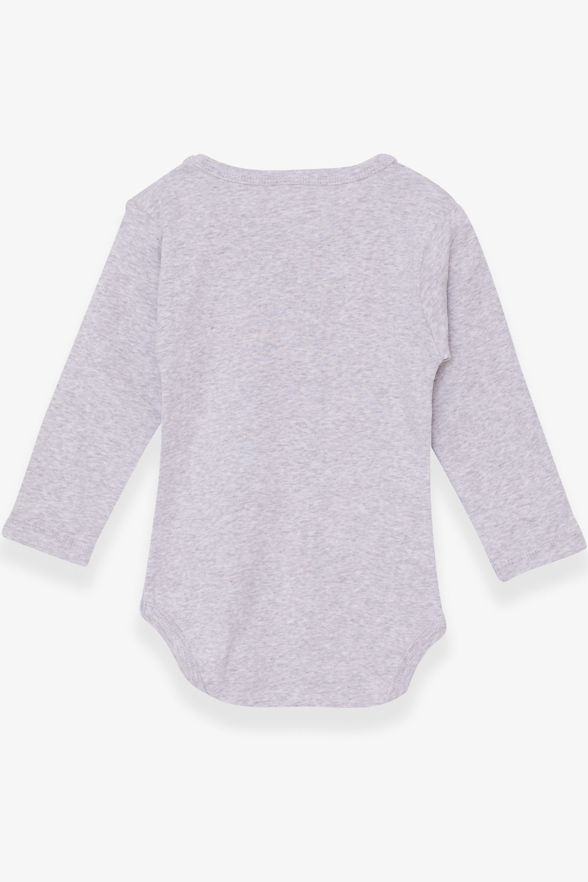 Breeze Erkek Bebek Çıtçıtlı Body Pilot Kedicik Baskılı Açık Gri Melanj (9 Ay-3 Yaş)